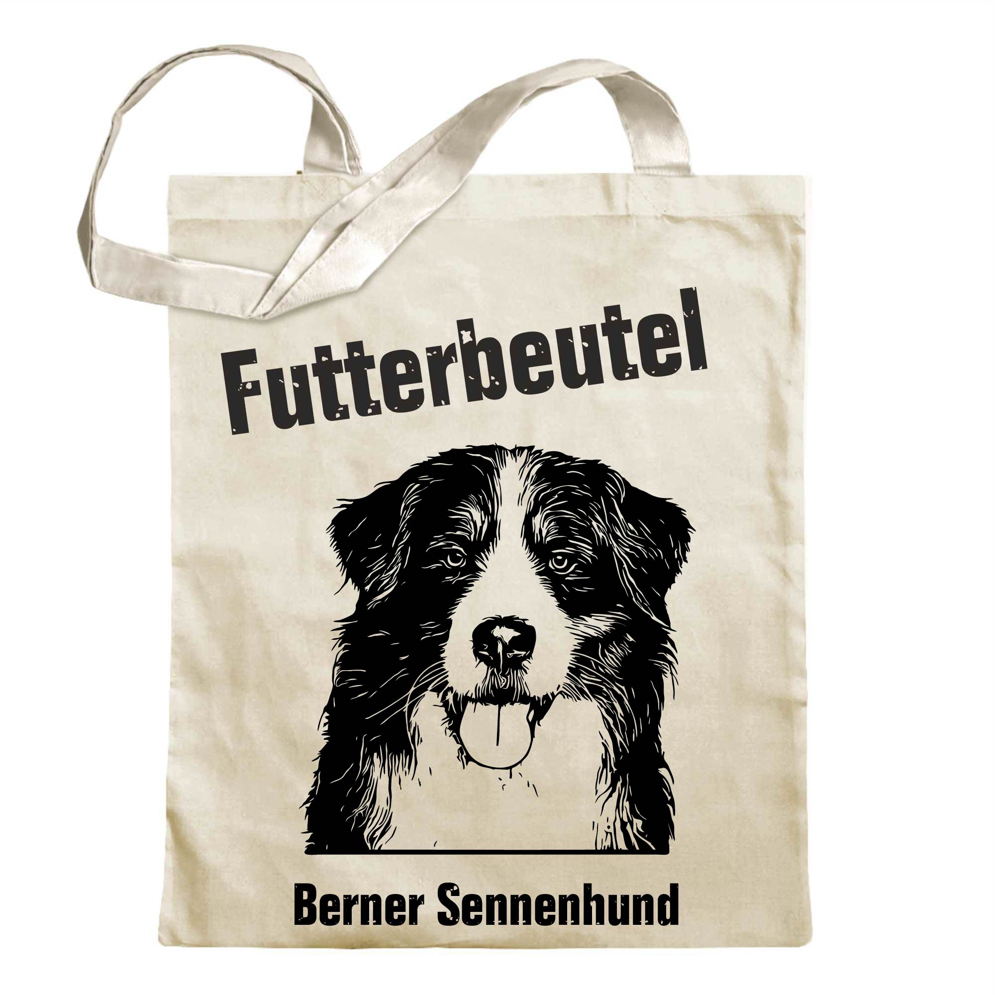 Futterbeutel - Berner Sennenhund - Einkaufsbeutel mit Motiv Hund - Jutebeutel b - Picture 43 of 91