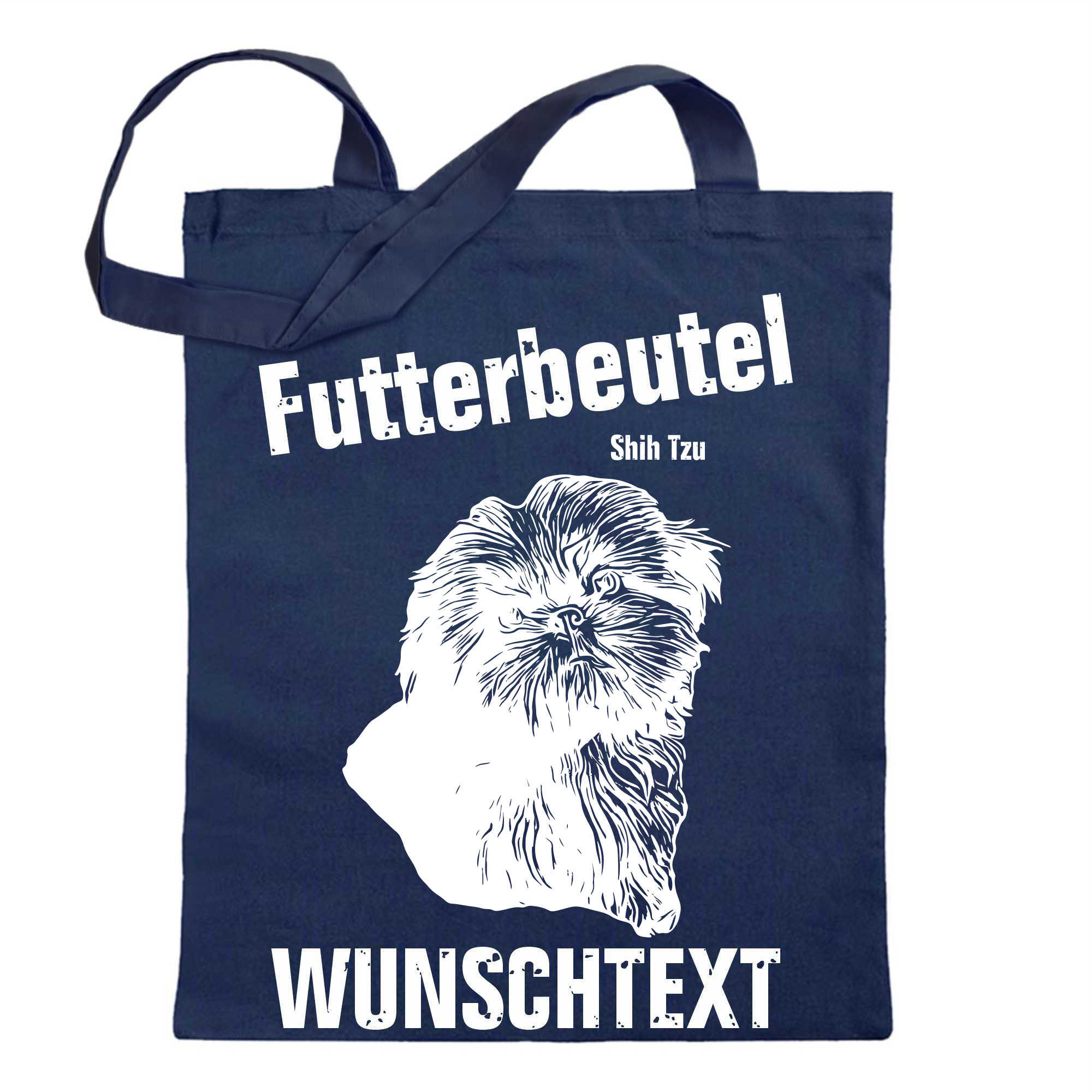 Futterbeutel - Shih Tzu - Einkaufsbeutel Wunschtext mit Motiv Hund - Jutebeutel - Picture 8 of 91