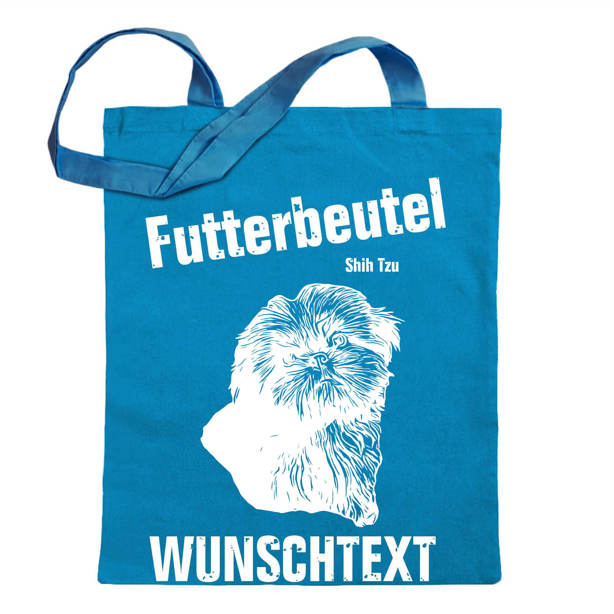 Futterbeutel - Shih Tzu - Einkaufsbeutel Wunschtext mit Motiv Hund - Jutebeutel - Picture 22 of 91