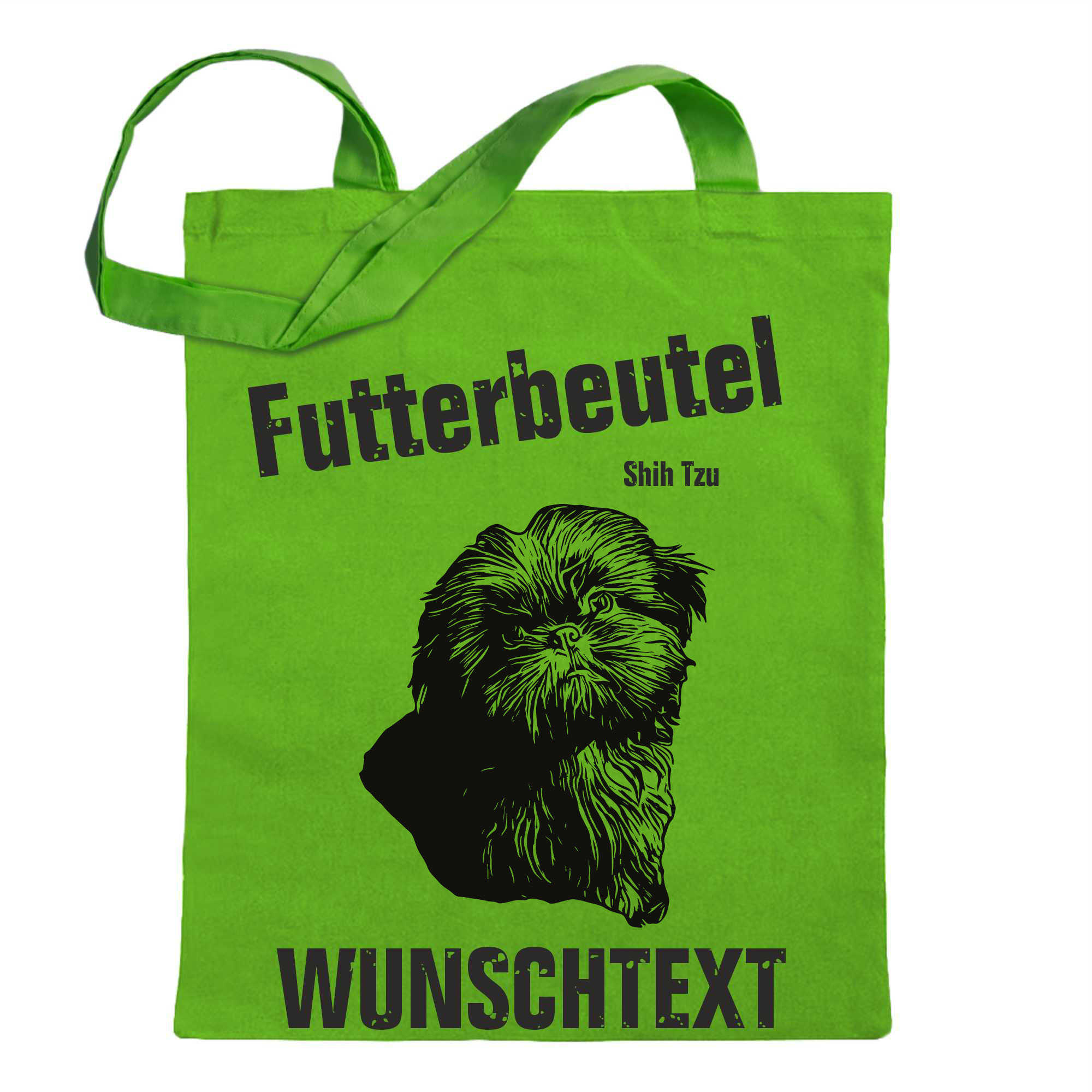 Futterbeutel - Shih Tzu - Einkaufsbeutel Wunschtext mit Motiv Hund - Jutebeutel - Picture 29 of 91