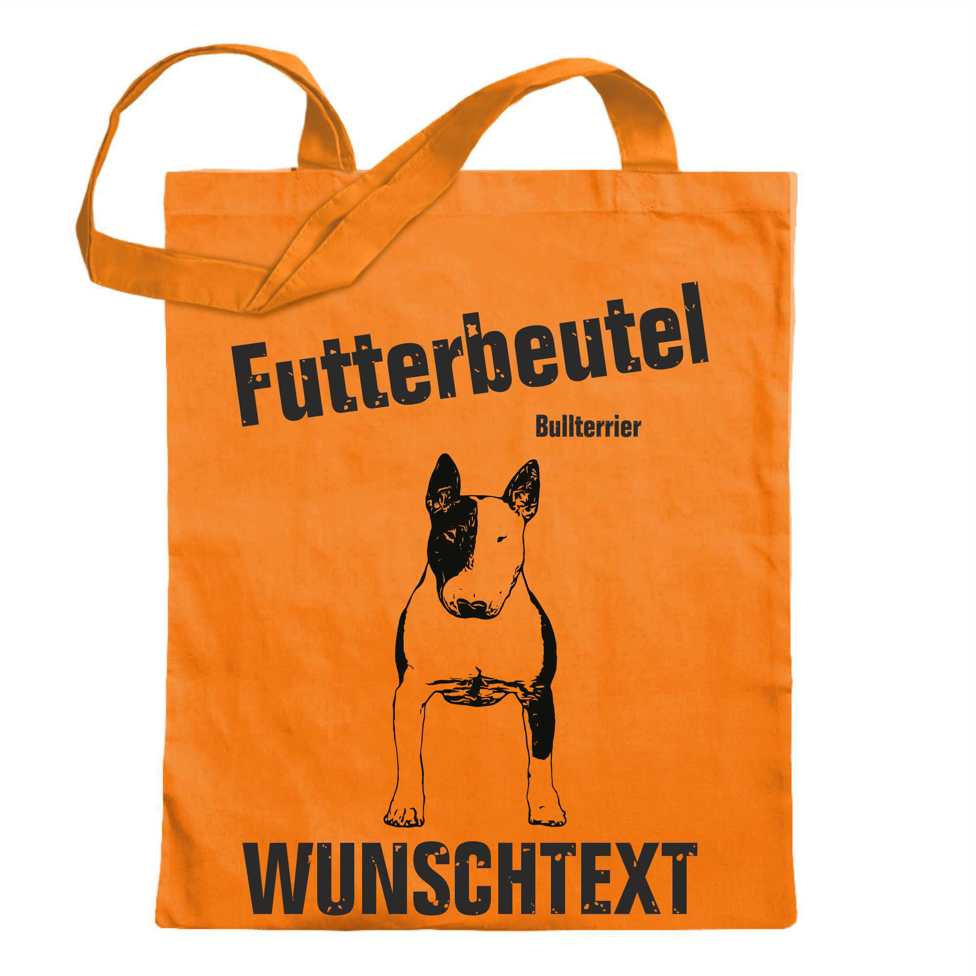 Futterbeutel - Bullterrier - Einkaufsbeutel Wunschtext mit Motiv Hund - Jutebeu - Picture 36 of 91