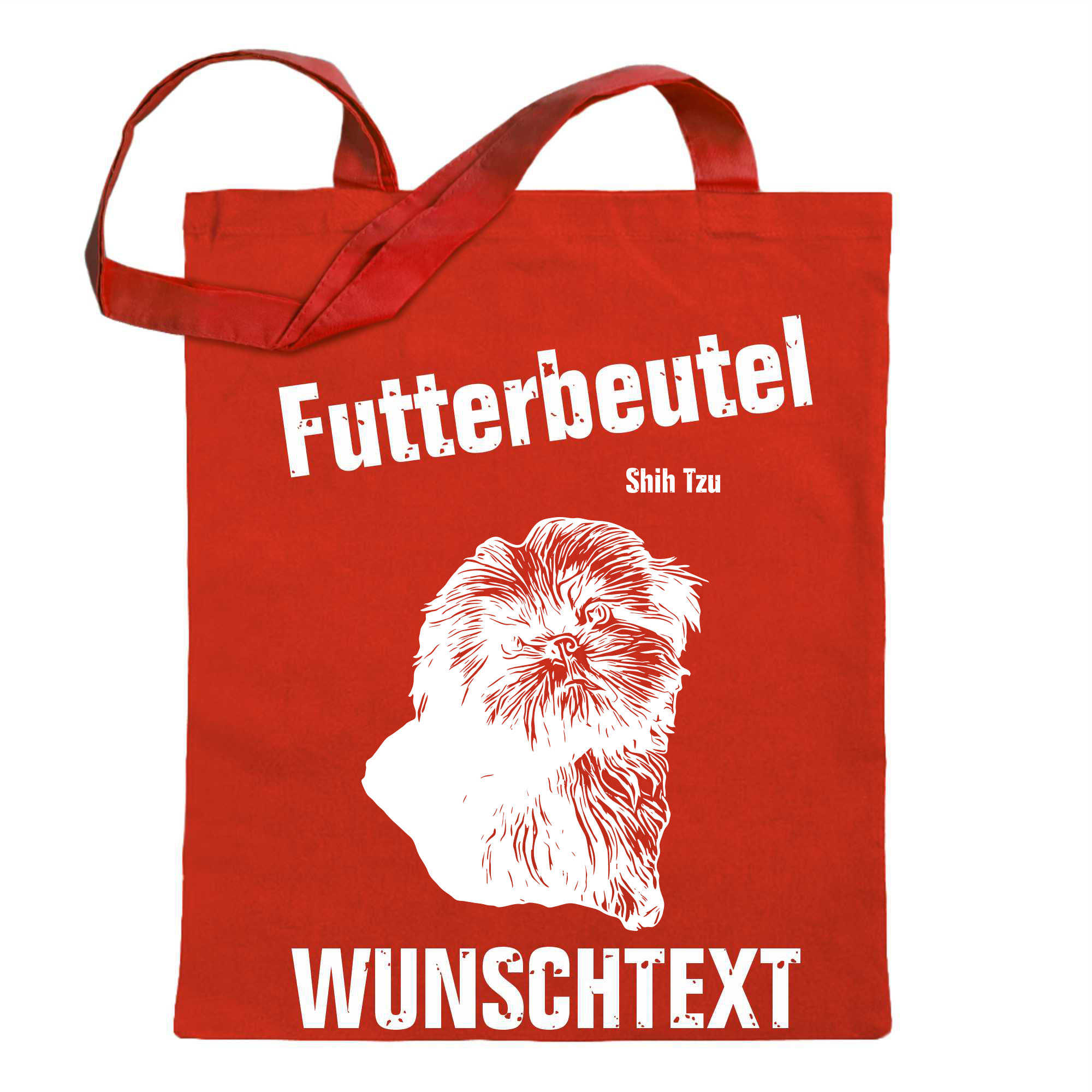 Futterbeutel - Shih Tzu - Einkaufsbeutel Wunschtext mit Motiv Hund - Jutebeutel - Picture 50 of 91