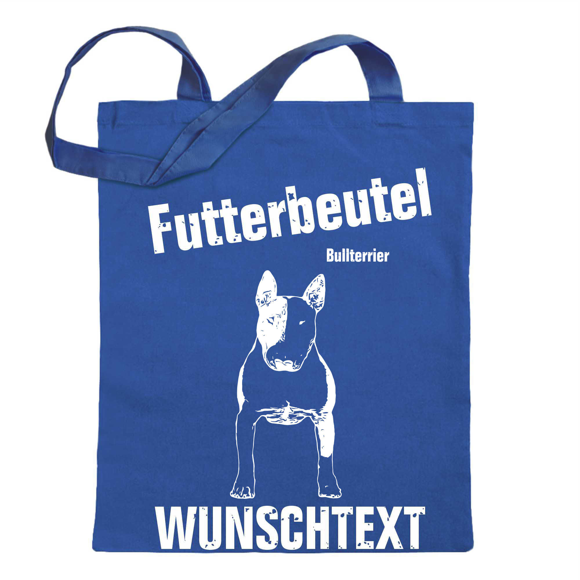 Futterbeutel - Bullterrier - Einkaufsbeutel Wunschtext mit Motiv Hund - Jutebeu - Picture 57 of 91