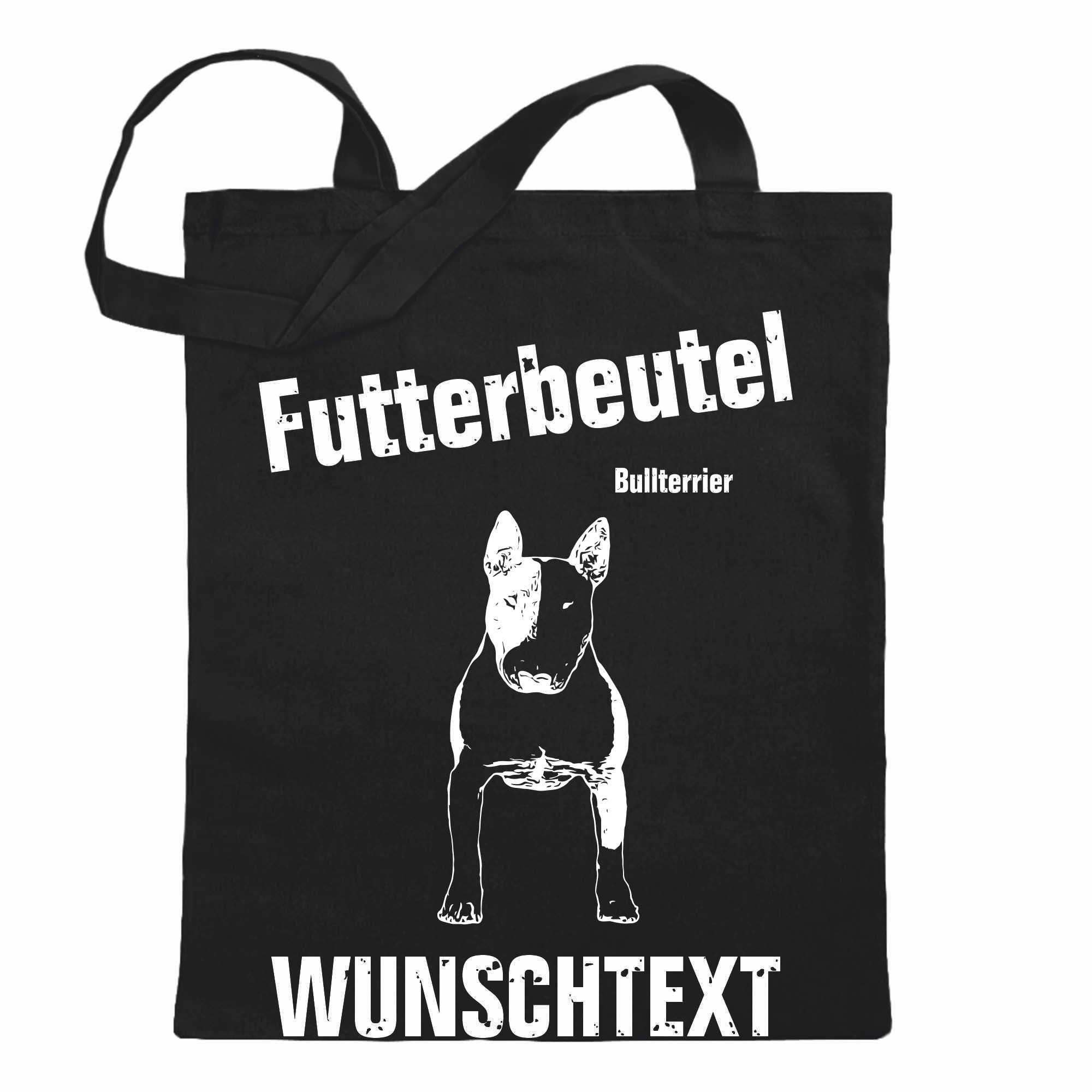 Futterbeutel - Bullterrier - Einkaufsbeutel Wunschtext mit Motiv Hund - Jutebeu - Picture 64 of 91