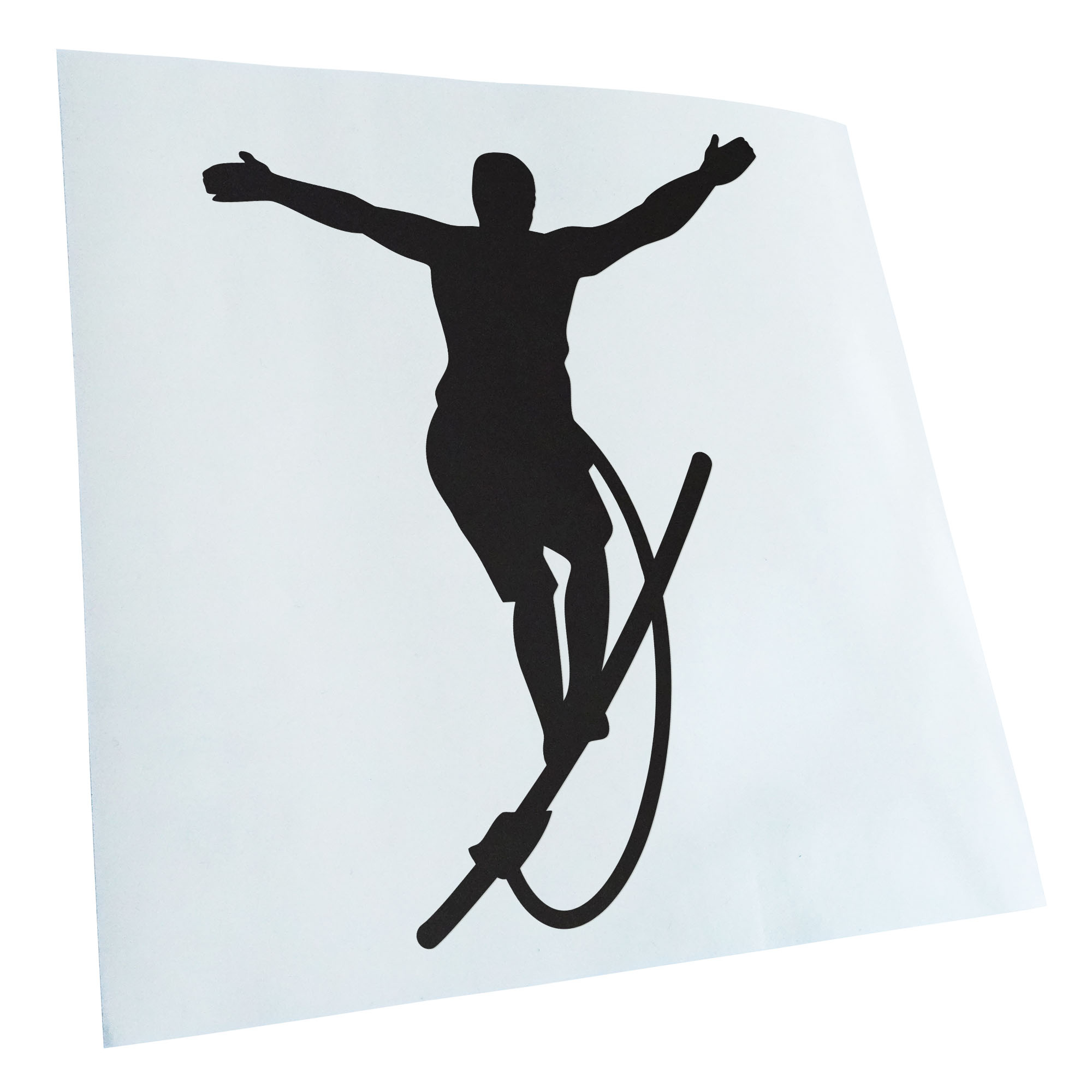 Autoaufkleber Seiltanz laufen Sport Figur Selbstklebend Auto Fahrrad LKW - Picture 15 of 182