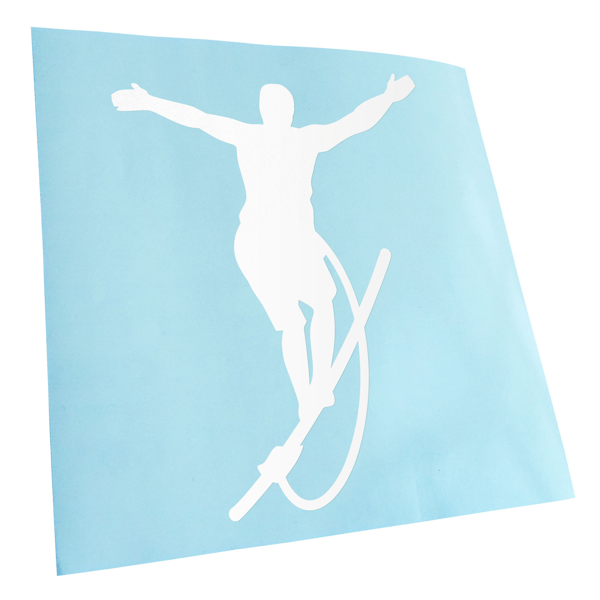 Autoaufkleber Seiltanz laufen Sport Figur Selbstklebend Auto Fahrrad LKW - Picture 22 of 182