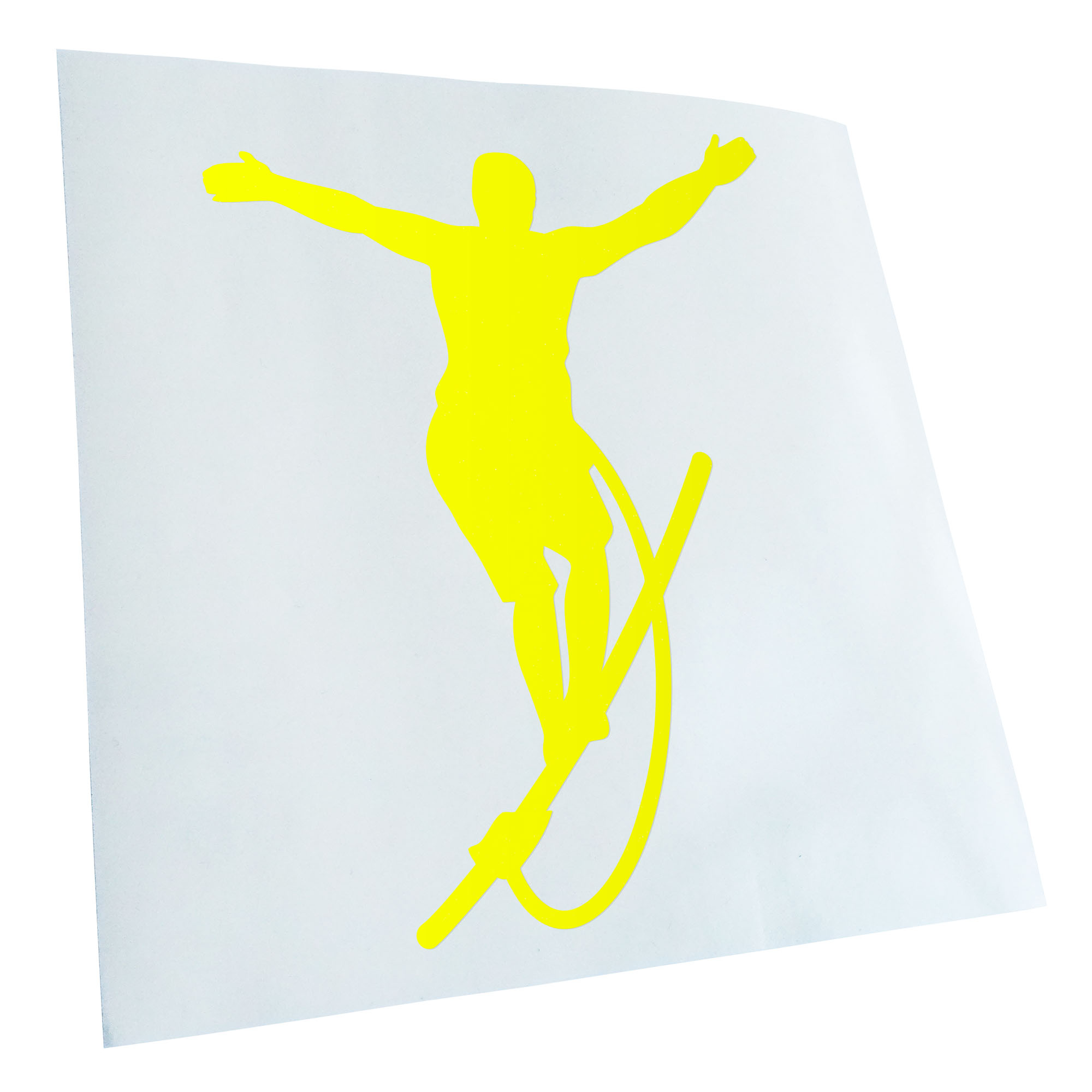 Autoaufkleber Seiltanz laufen Sport Figur Selbstklebend Auto Fahrrad LKW - Picture 43 of 182