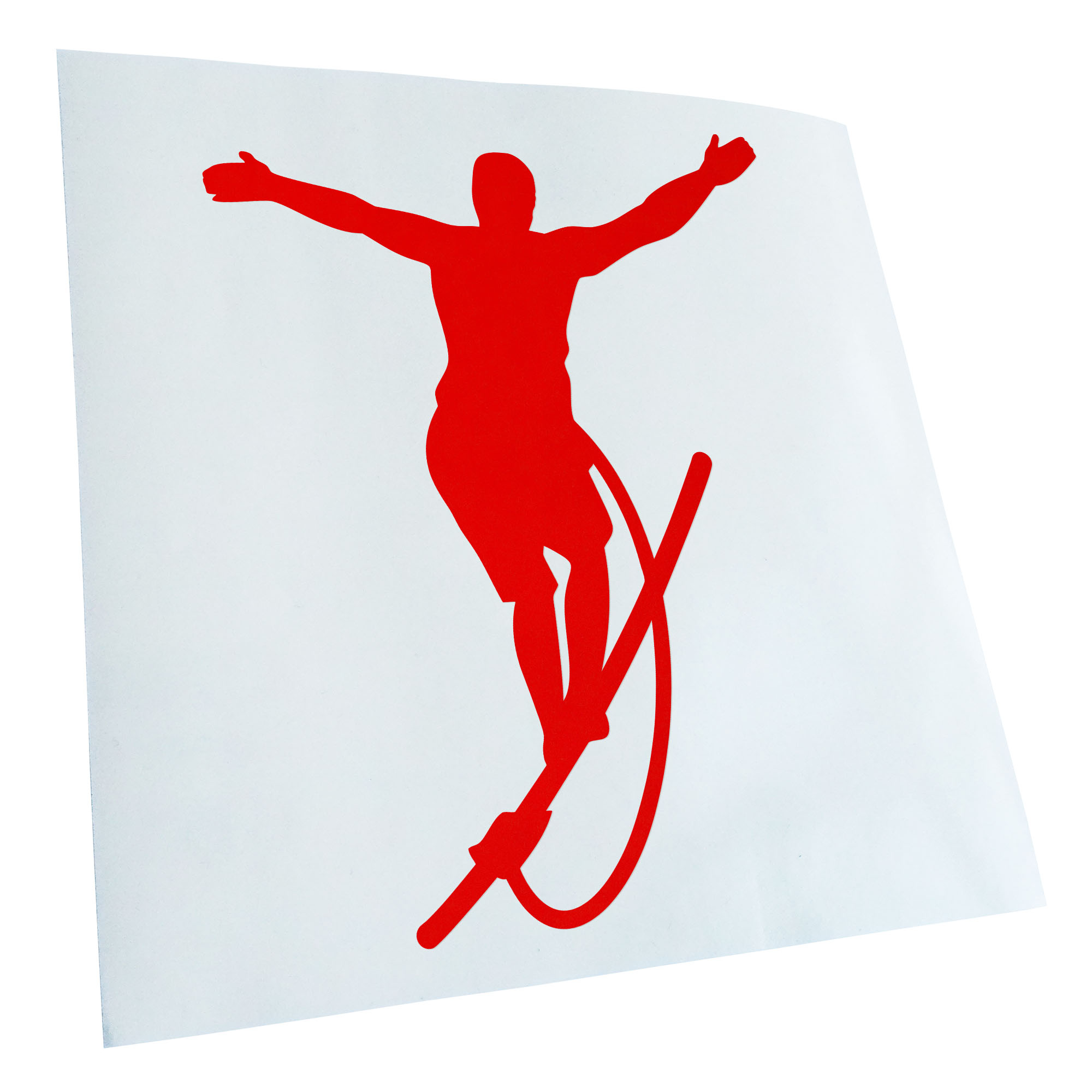 Autoaufkleber Seiltanz laufen Sport Figur Selbstklebend Auto Fahrrad LKW - Picture 50 of 182