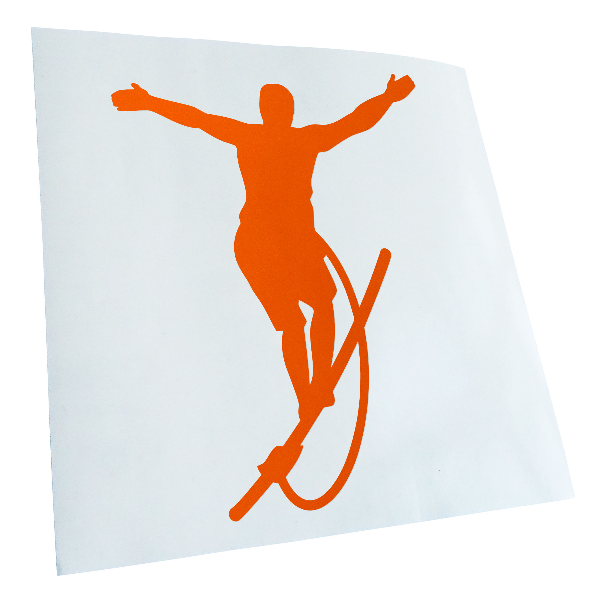 Autoaufkleber Seiltanz laufen Sport Figur Selbstklebend Auto Fahrrad LKW - Picture 57 of 182