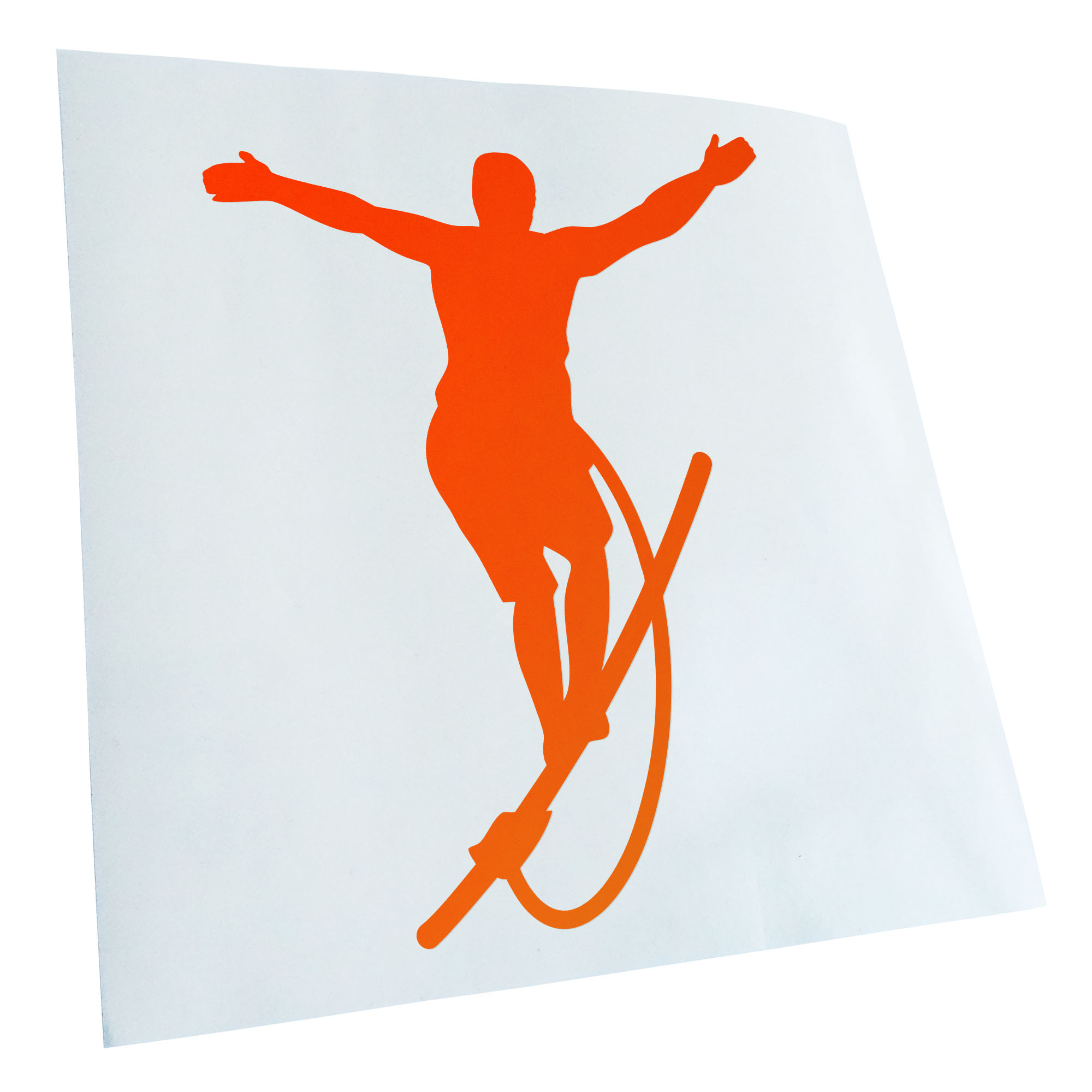 Autoaufkleber Seiltanz laufen Sport Figur Selbstklebend Auto Fahrrad LKW - Picture 64 of 182