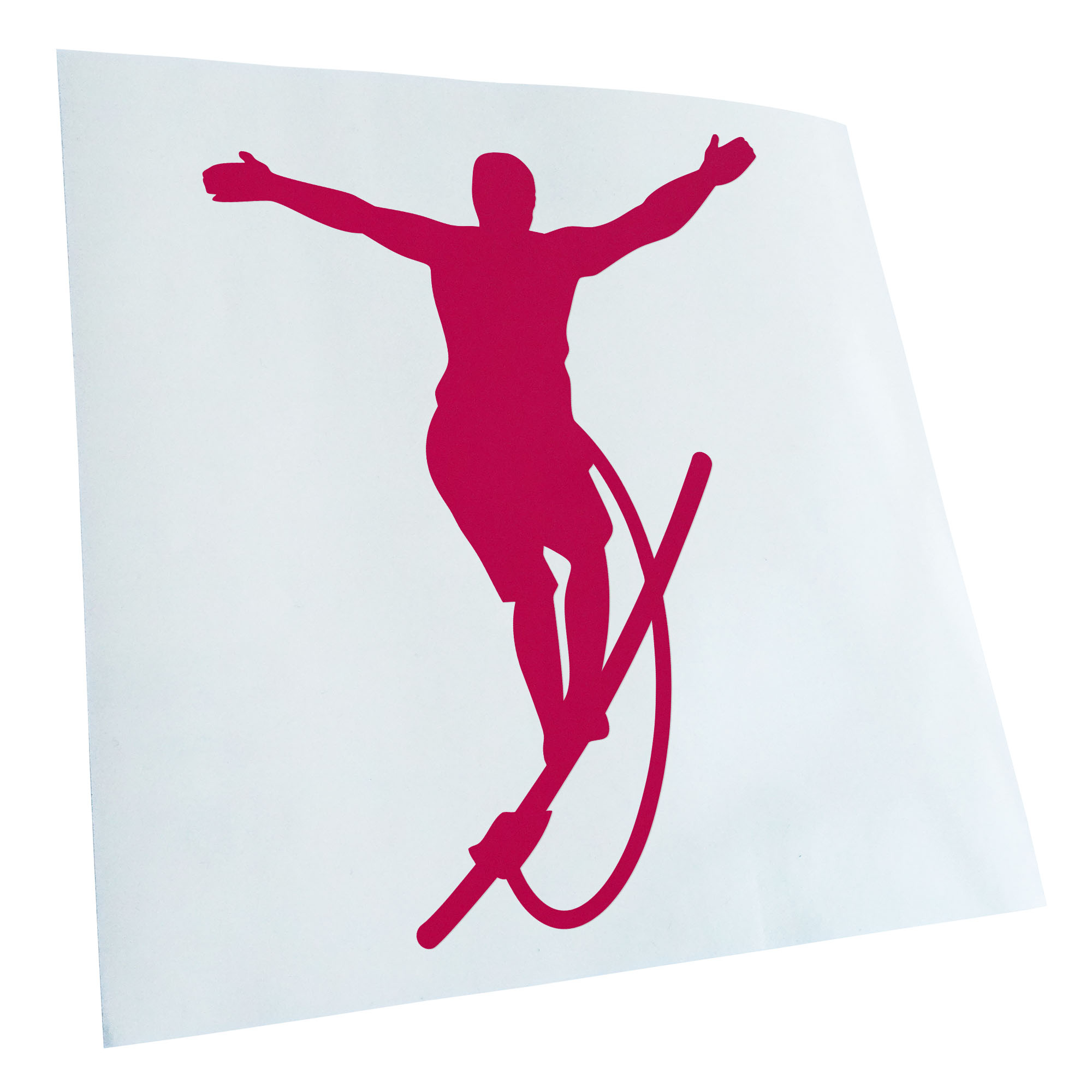 Autoaufkleber Seiltanz laufen Sport Figur Selbstklebend Auto Fahrrad LKW - Picture 71 of 182