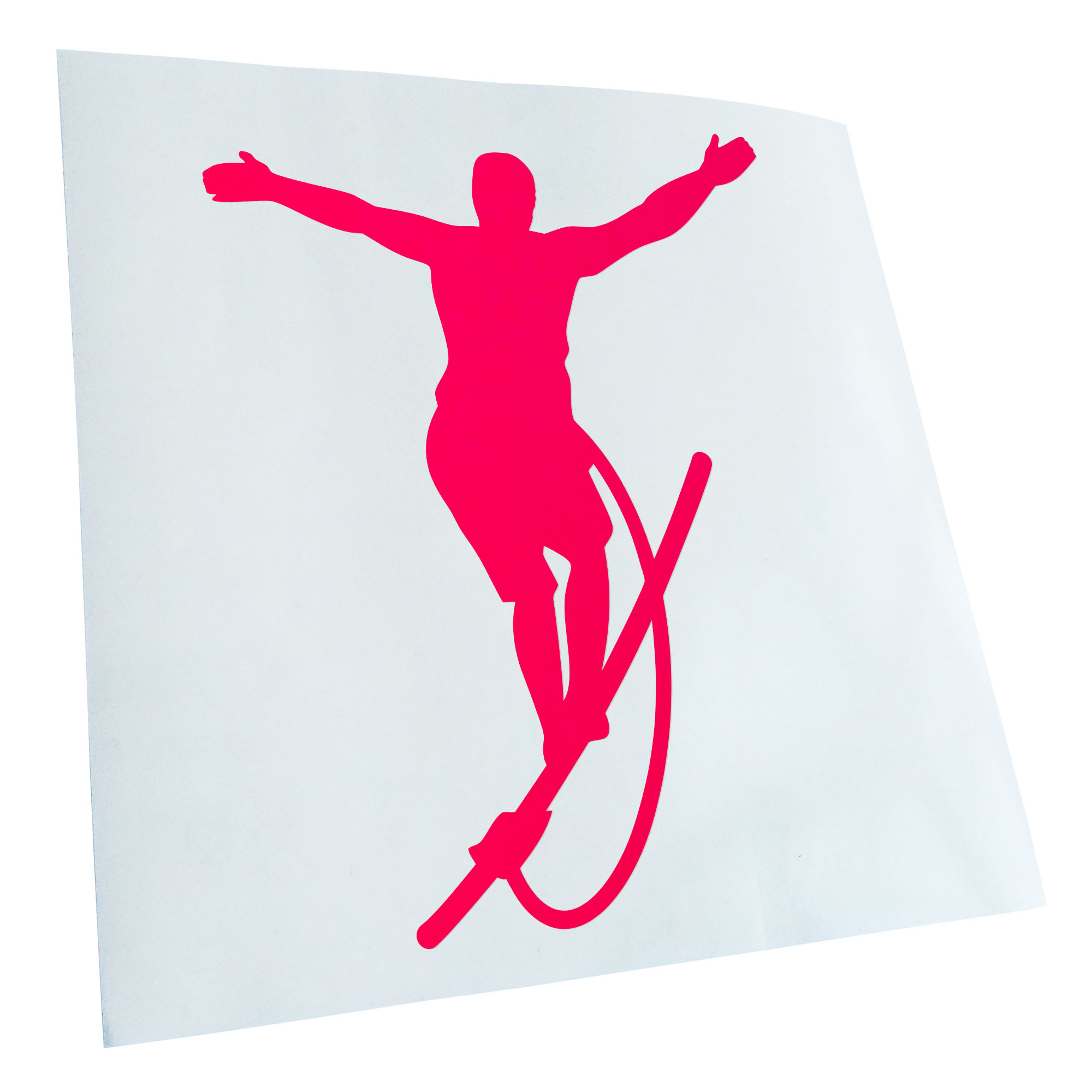 Autoaufkleber Seiltanz laufen Sport Figur Selbstklebend Auto Fahrrad LKW - Picture 92 of 182