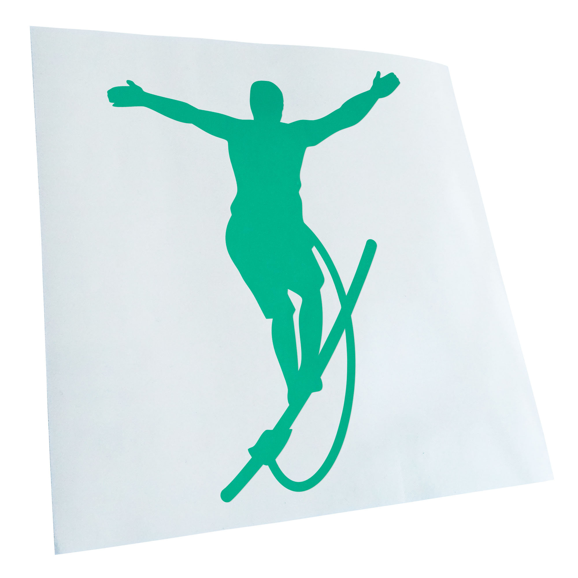 Autoaufkleber Seiltanz laufen Sport Figur Selbstklebend Auto Fahrrad LKW - Picture 106 of 182