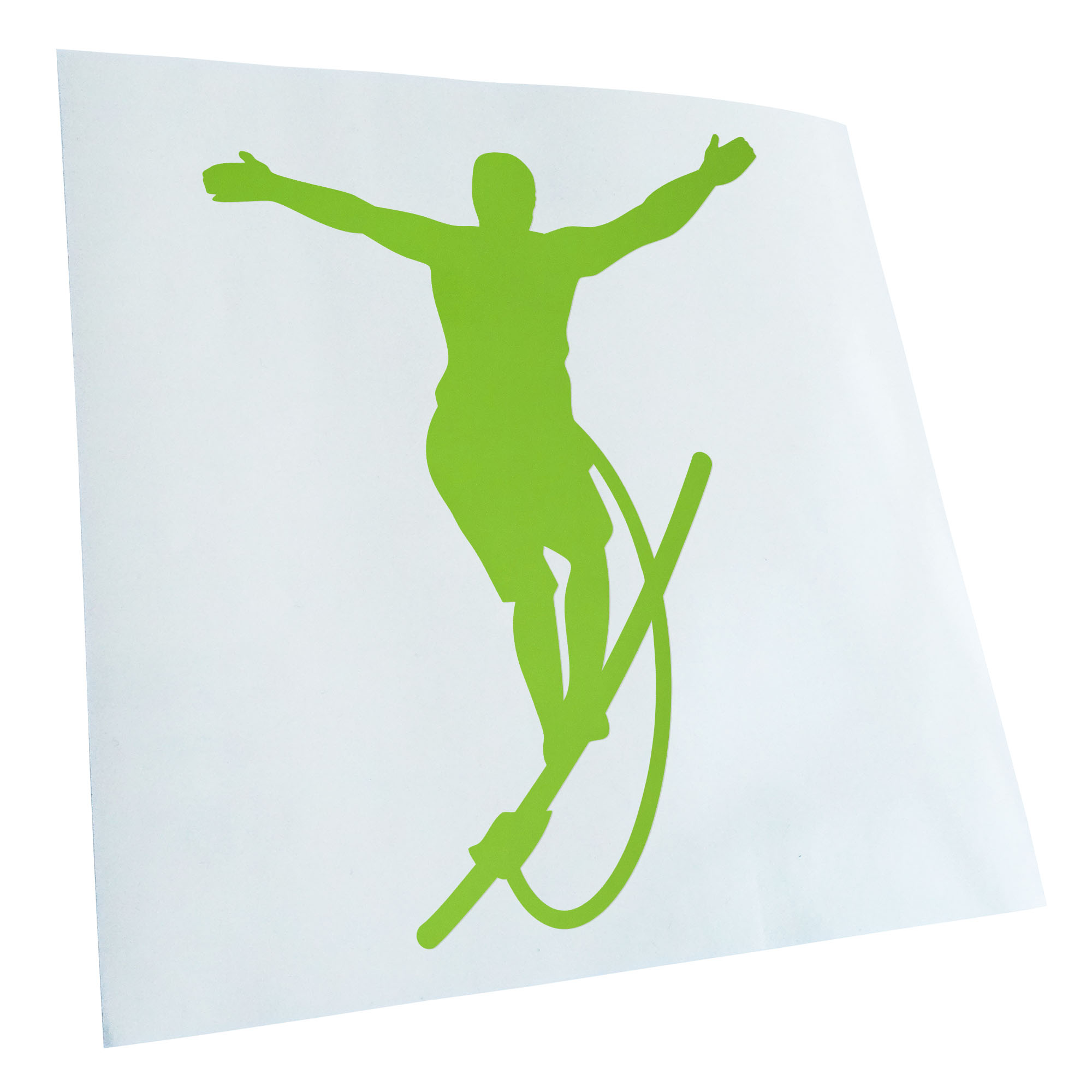 Autoaufkleber Seiltanz laufen Sport Figur Selbstklebend Auto Fahrrad LKW - Picture 120 of 182