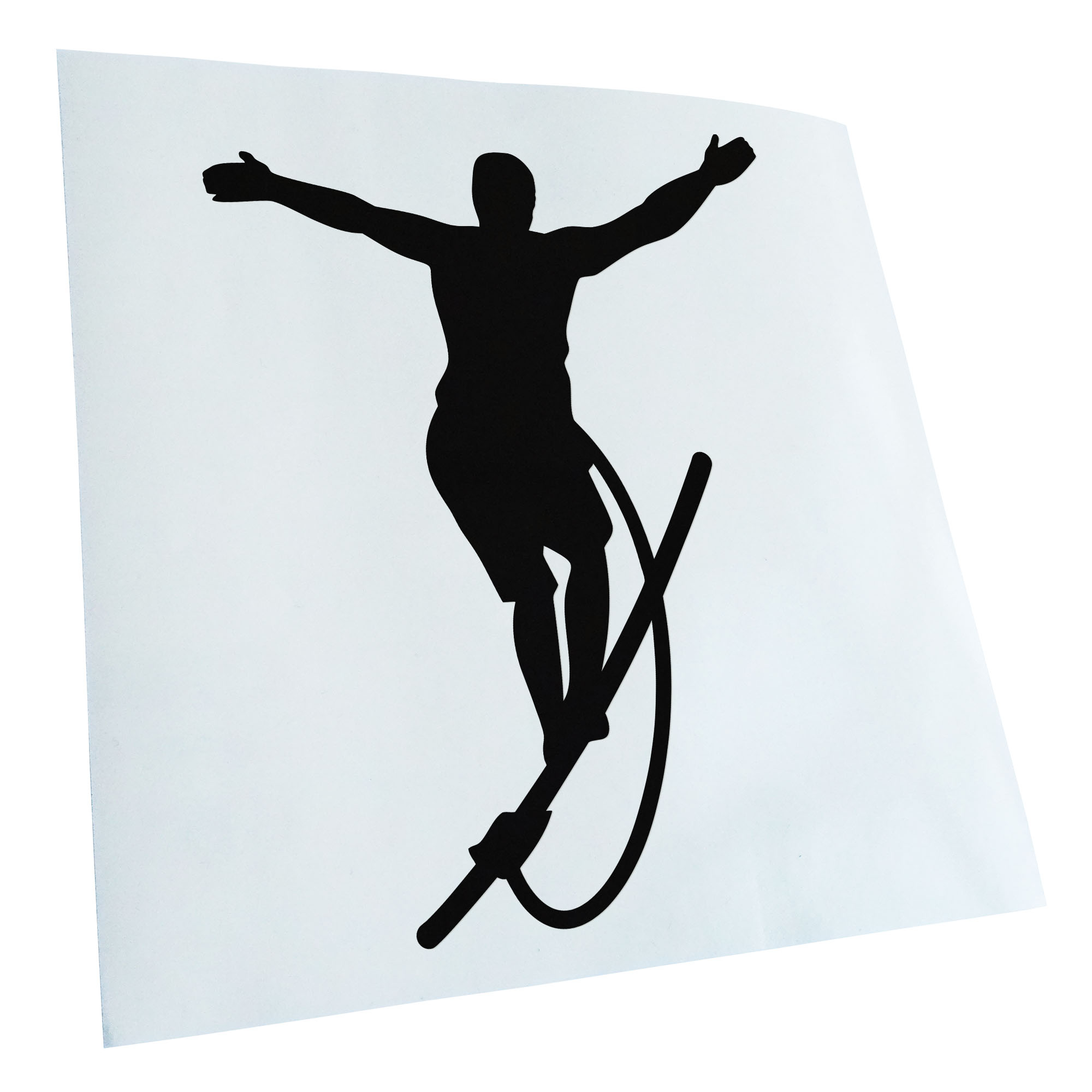 Autoaufkleber Seiltanz laufen Sport Figur Selbstklebend Auto Fahrrad LKW - Picture 134 of 182