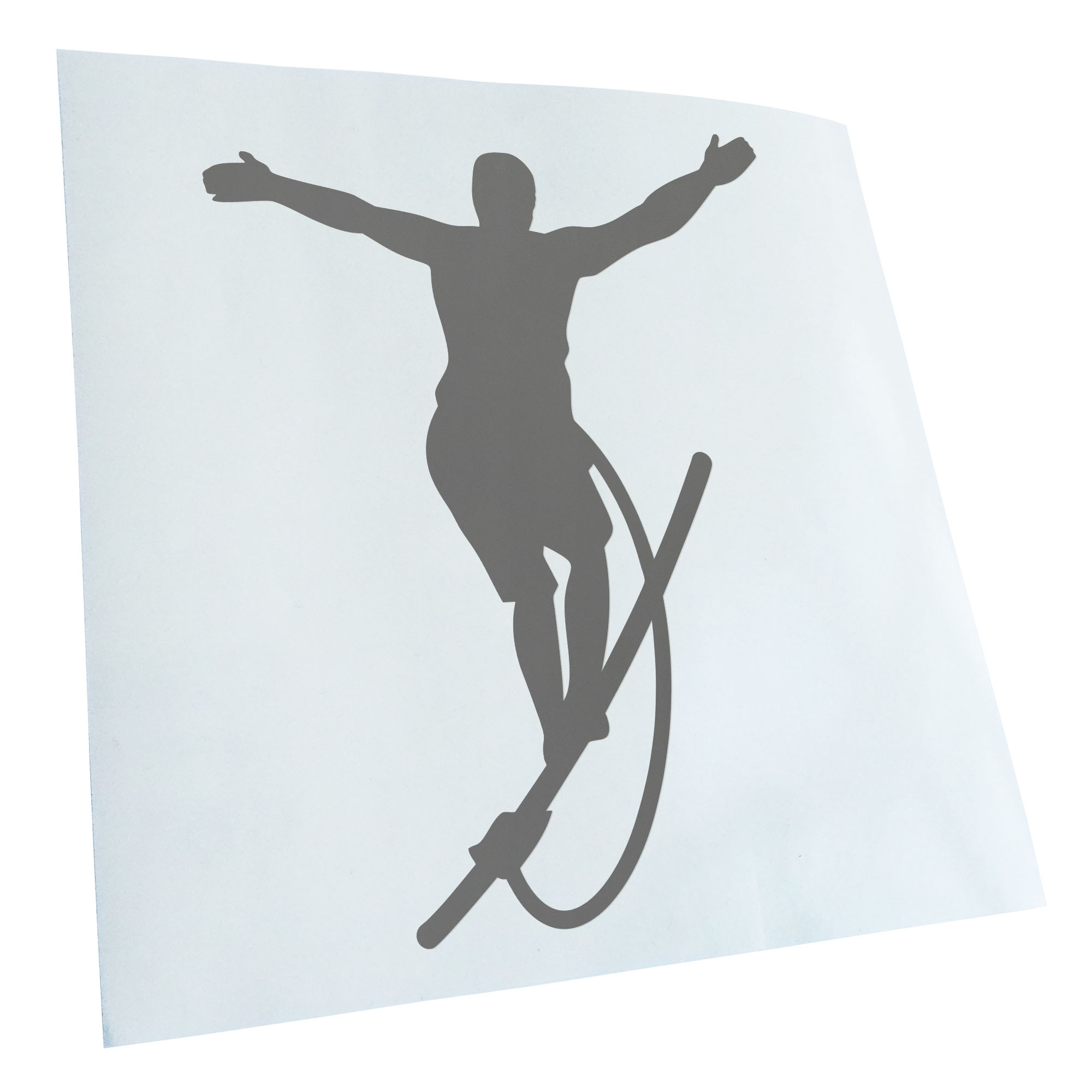 Autoaufkleber Seiltanz laufen Sport Figur Selbstklebend Auto Fahrrad LKW - Picture 141 of 182