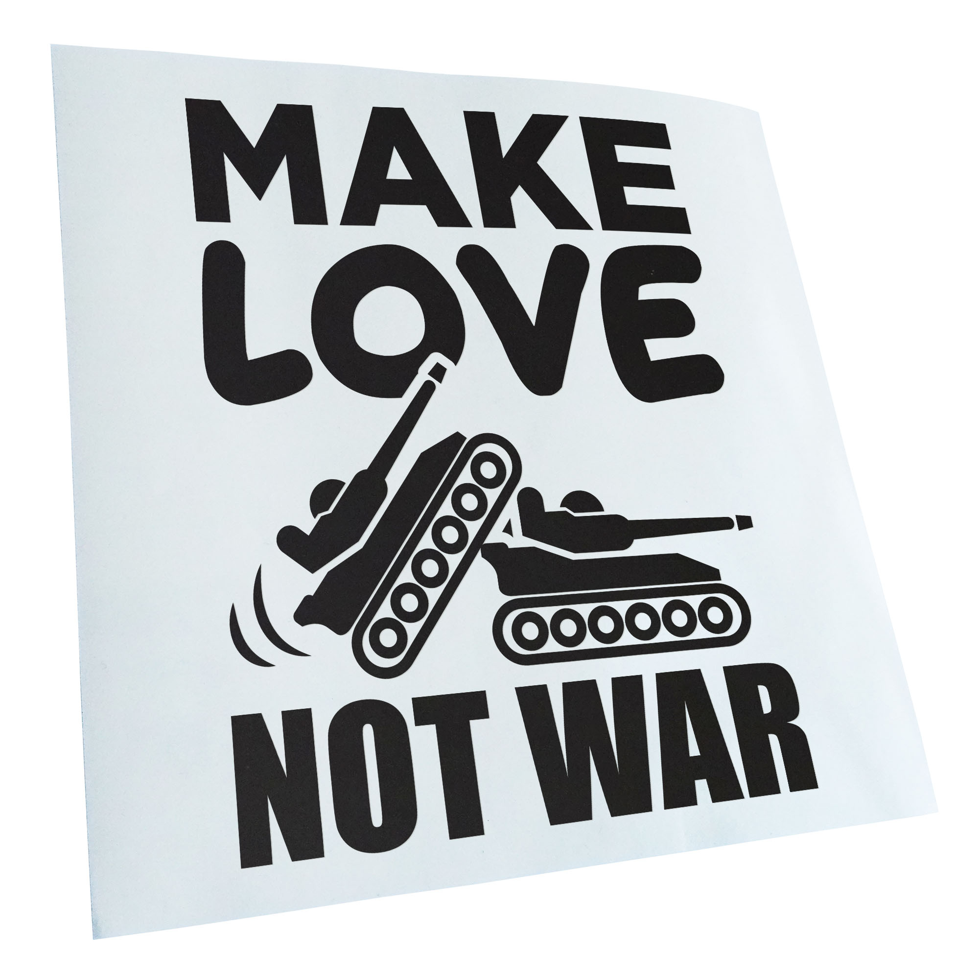 Make Love not War Aufkleber Sticker 25 Farben Neon Matt
