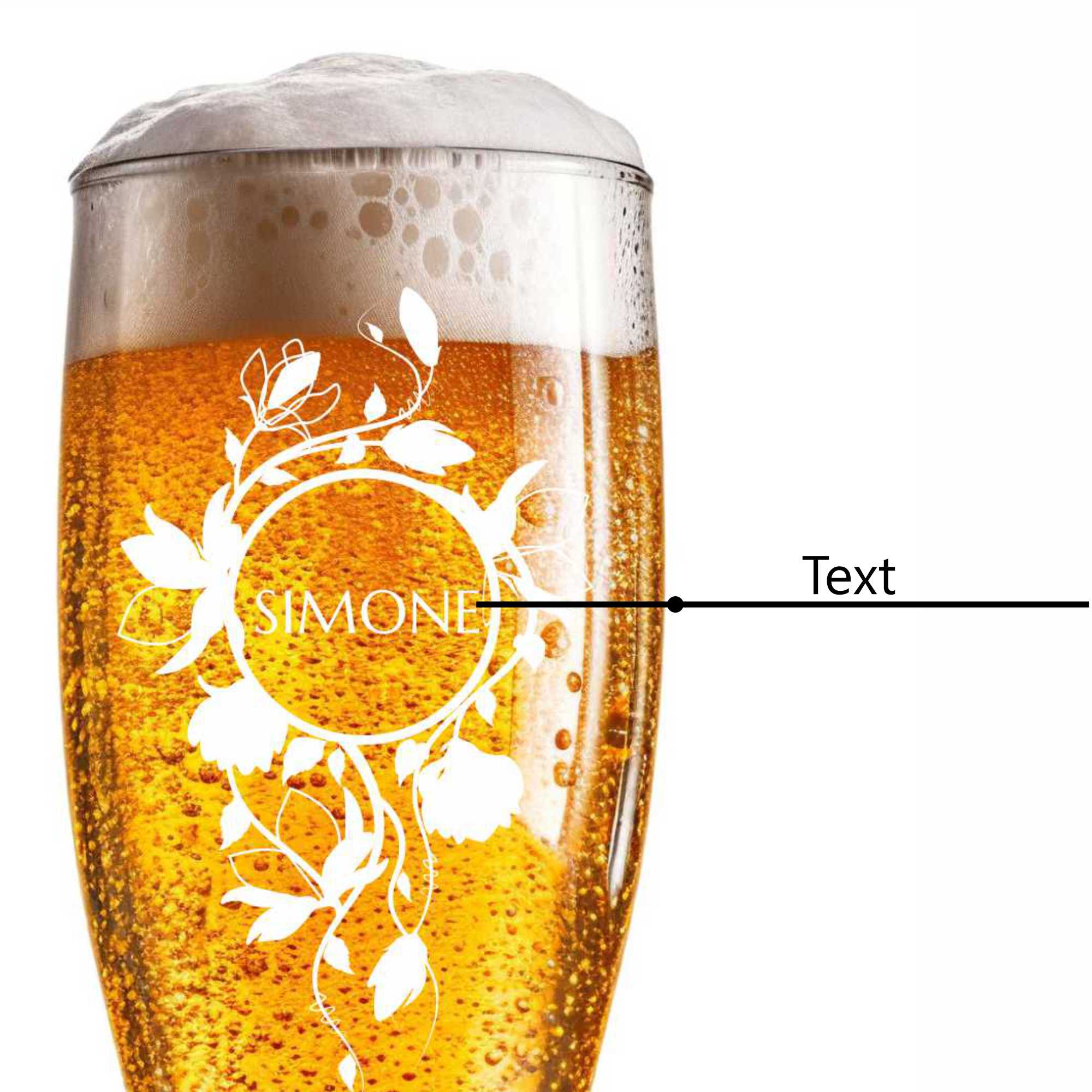 Verre À Bière Gravé Mariage 0,5L Avec Texte Personnalisé Nom Année Ou Citation - Picture 64 of 112