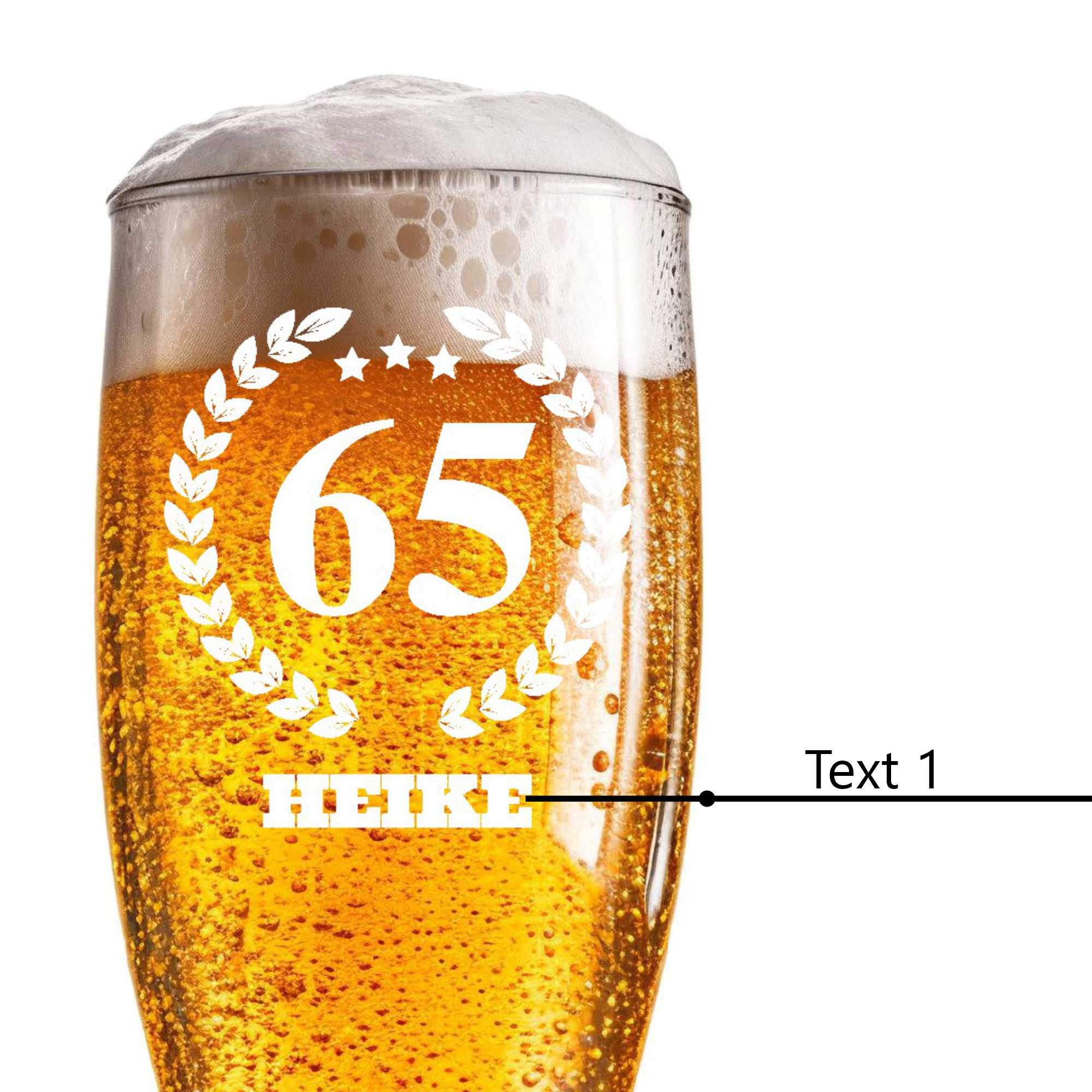 Bierglas graviert 0,5l mit Wunschtext Name Jahr Geburtstag - Picture 112 of 136