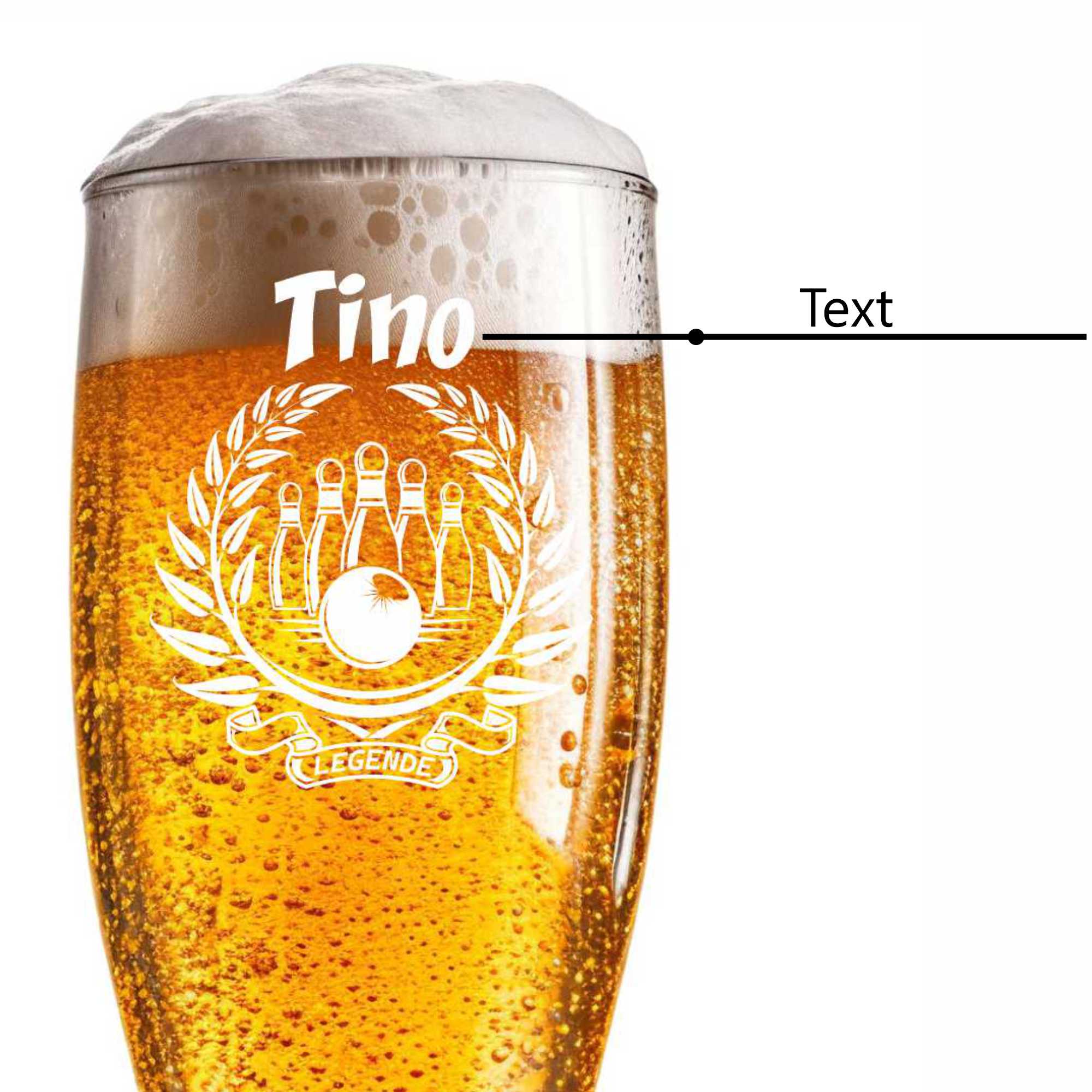 Weizenglas graviert Wunschname 0,5l mit Jahr Individuelles Bierglas - Picture 48 of 48