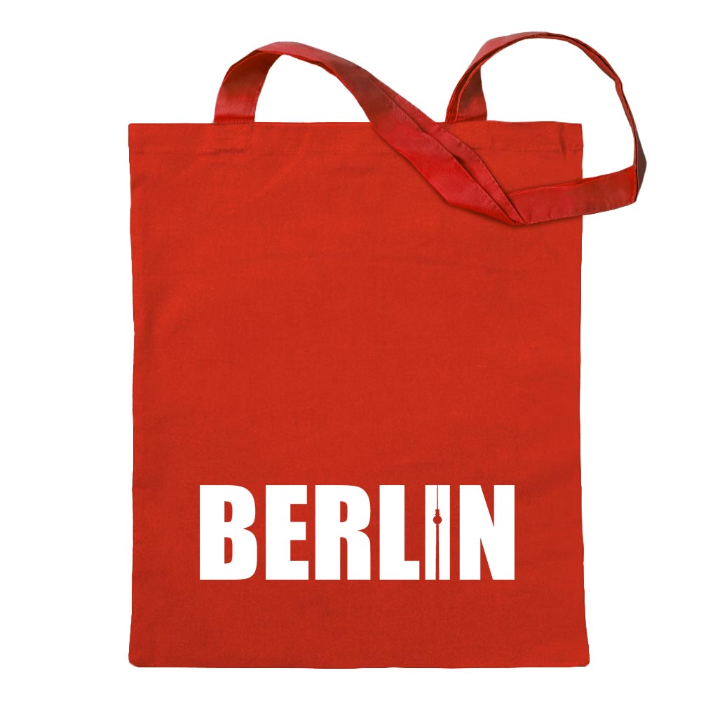 Berlin Inscription Sac en Coton Toile Sac à Bandoulière Long Anse - Picture 10 of 15