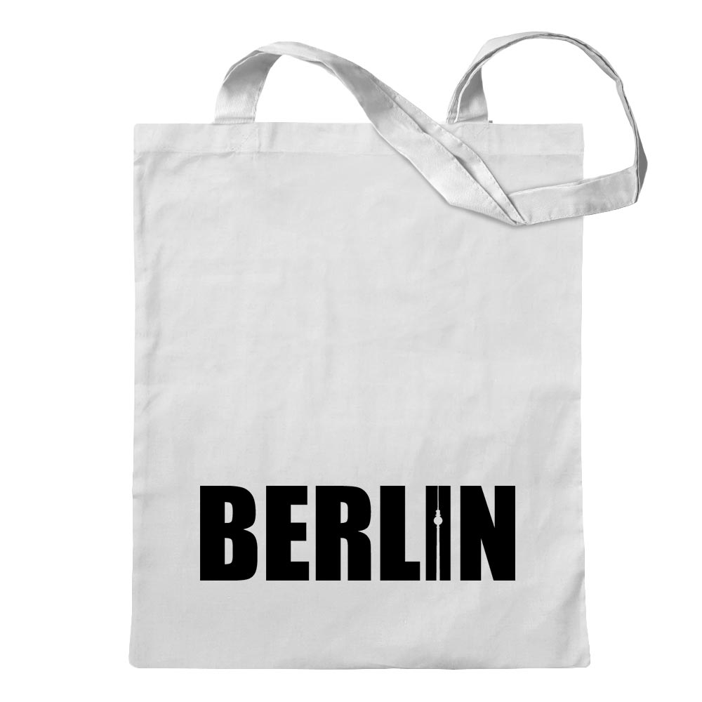 Berlin Inscription Sac en Coton Toile Sac à Bandoulière Long Anse - Picture 15 of 15