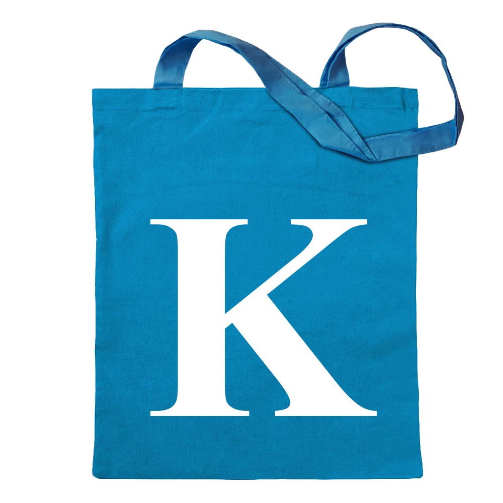 Buchstabe K - Alphabet Tragetasche Baumwolltasche Stoffbeutel langer Henkel - Bild 22 von 91