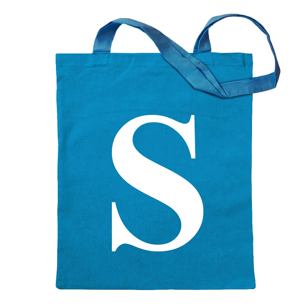 Buchstabe S - Alphabet Jutebeutel in 12 verschiedenen Farben - Tragetasche bedr - Picture 22 of 91