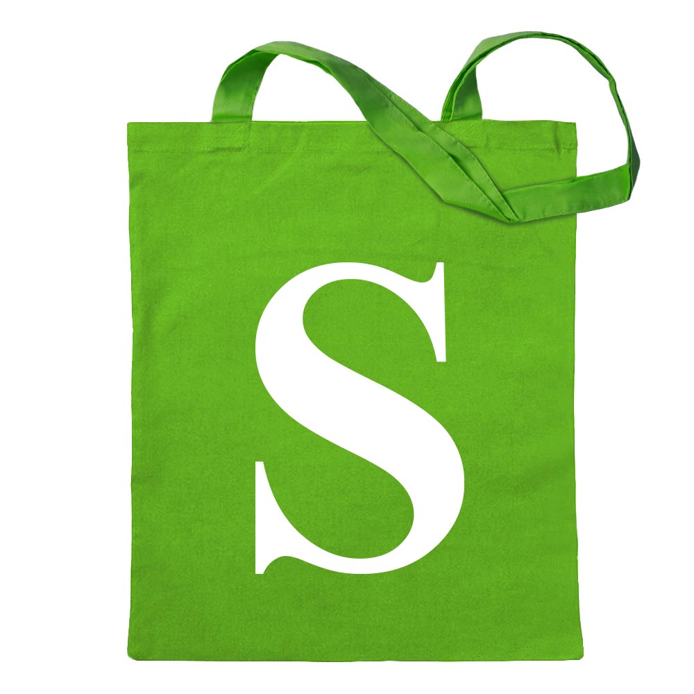 Buchstabe S - Alphabet Jutebeutel in 12 verschiedenen Farben - Tragetasche bedr - Picture 29 of 91