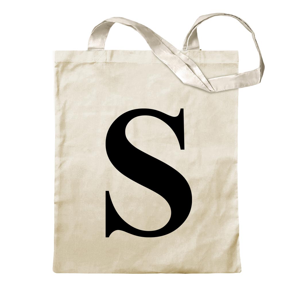 Buchstabe S - Alphabet Jutebeutel in 12 verschiedenen Farben - Tragetasche bedr - Picture 43 of 91