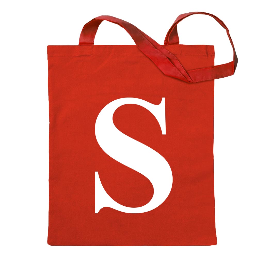 Buchstabe S - Alphabet Jutebeutel in 12 verschiedenen Farben - Tragetasche bedr - Picture 50 of 91