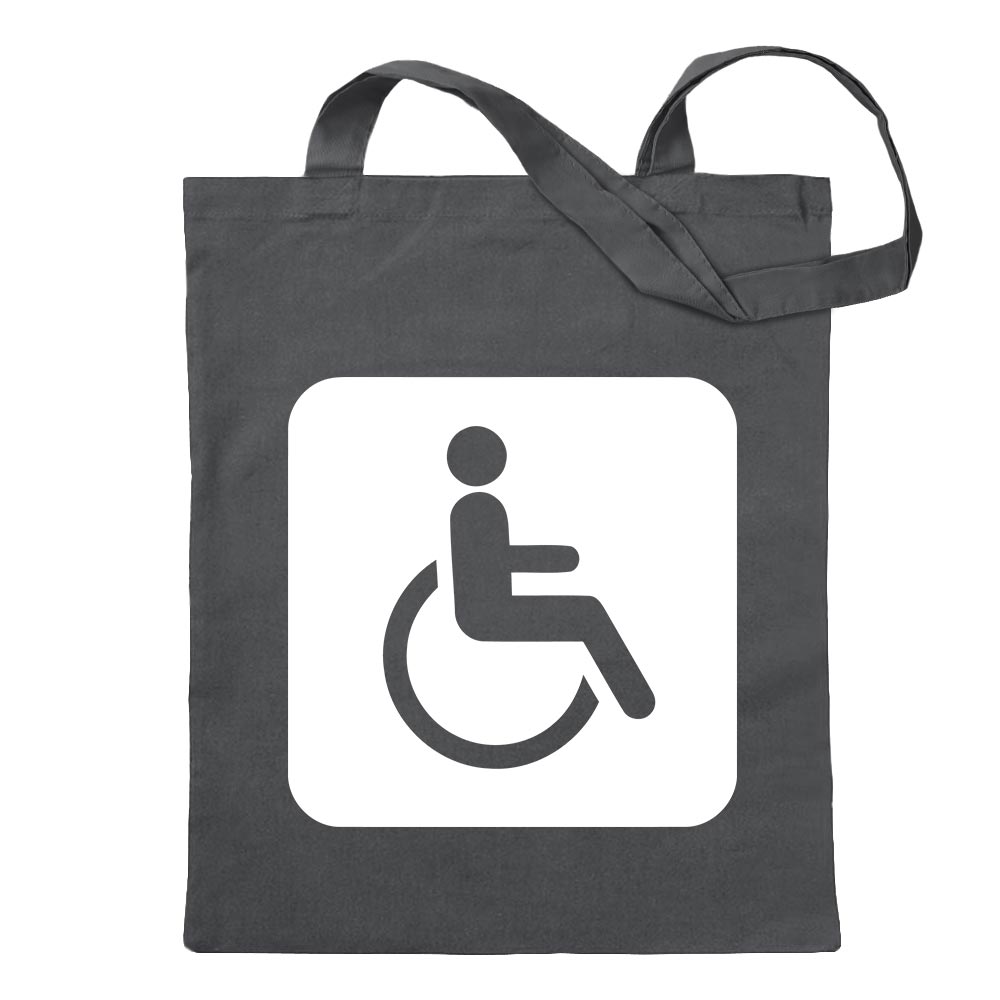 Behinderte Rollstuhl WC Pikto Tragetasche Baumwolltasche Stoffbeutel langer Hen - Bild 71 von 91