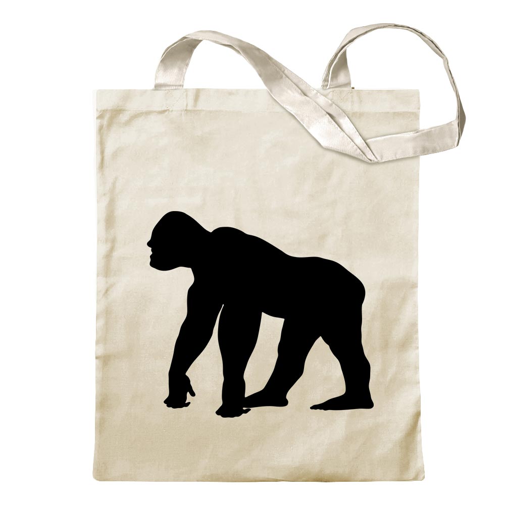 Affe - Gorillas - Schimpansen Tragetasche Baumwolltasche Stoffbeutel langer Hen - Picture 43 of 91