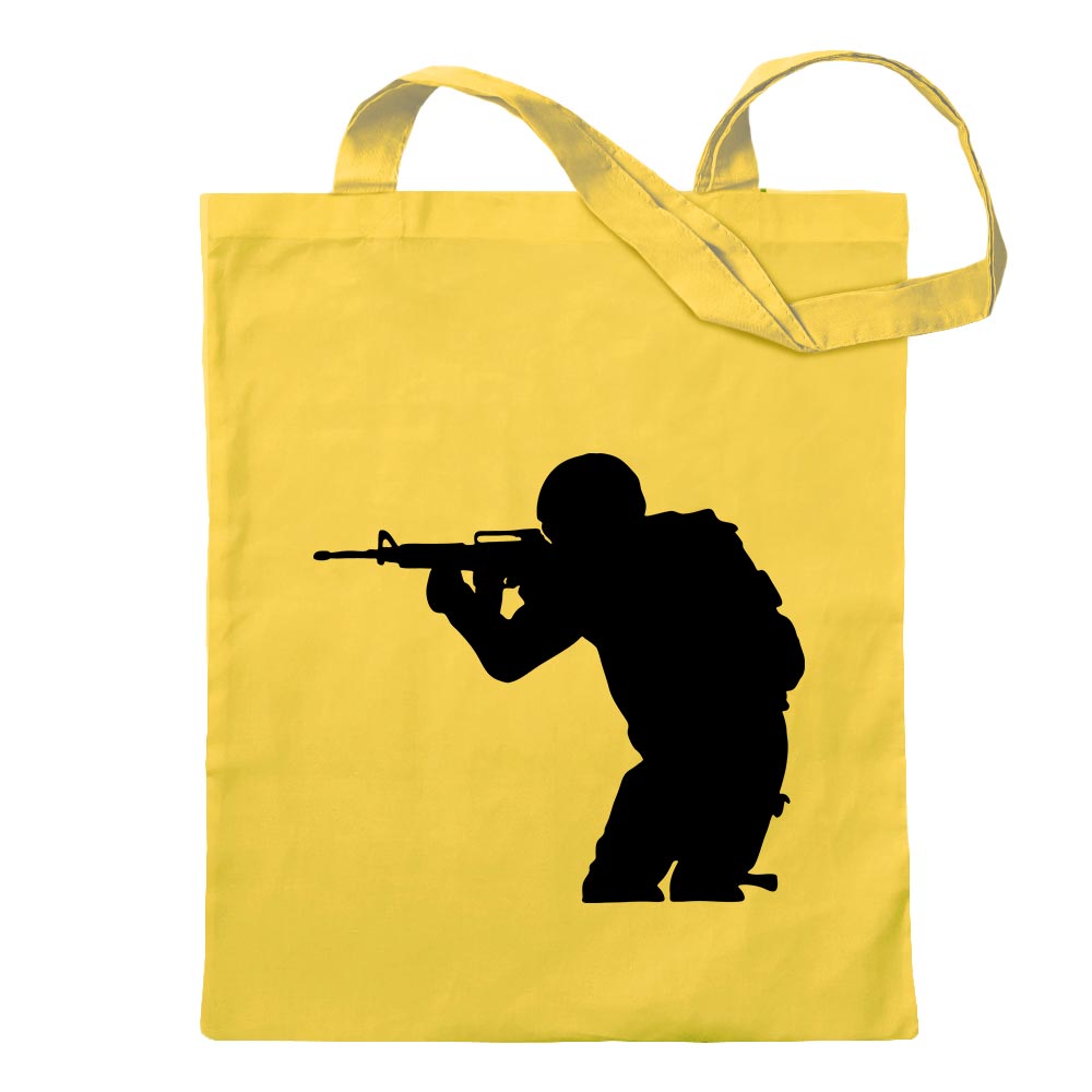 Army - Motif 3 - Special Forces Cotton Bag Cloth Bag Shoulder Bag Long - Picture 5 of 15