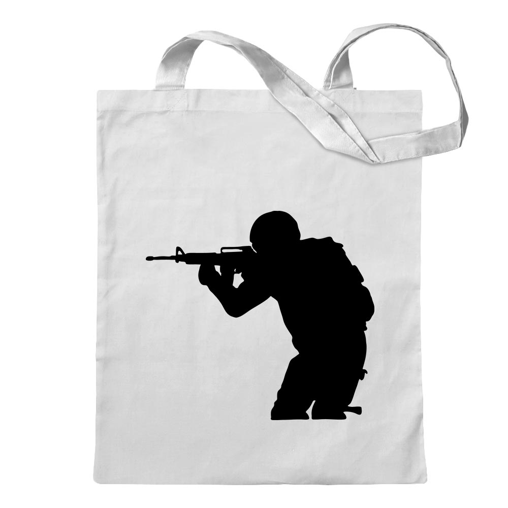Army - Motif 3 - Special Forces Cotton Bag Cloth Bag Shoulder Bag Long - Picture 15 of 15