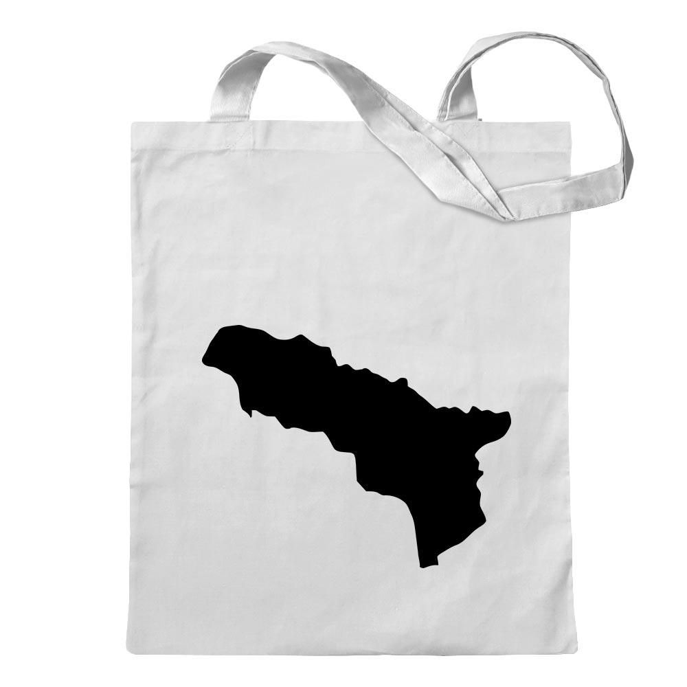 Abchasien Umriss Kontur Tragetasche Baumwolltasche Stoffbeutel langer Henkel - Picture 85 of 91