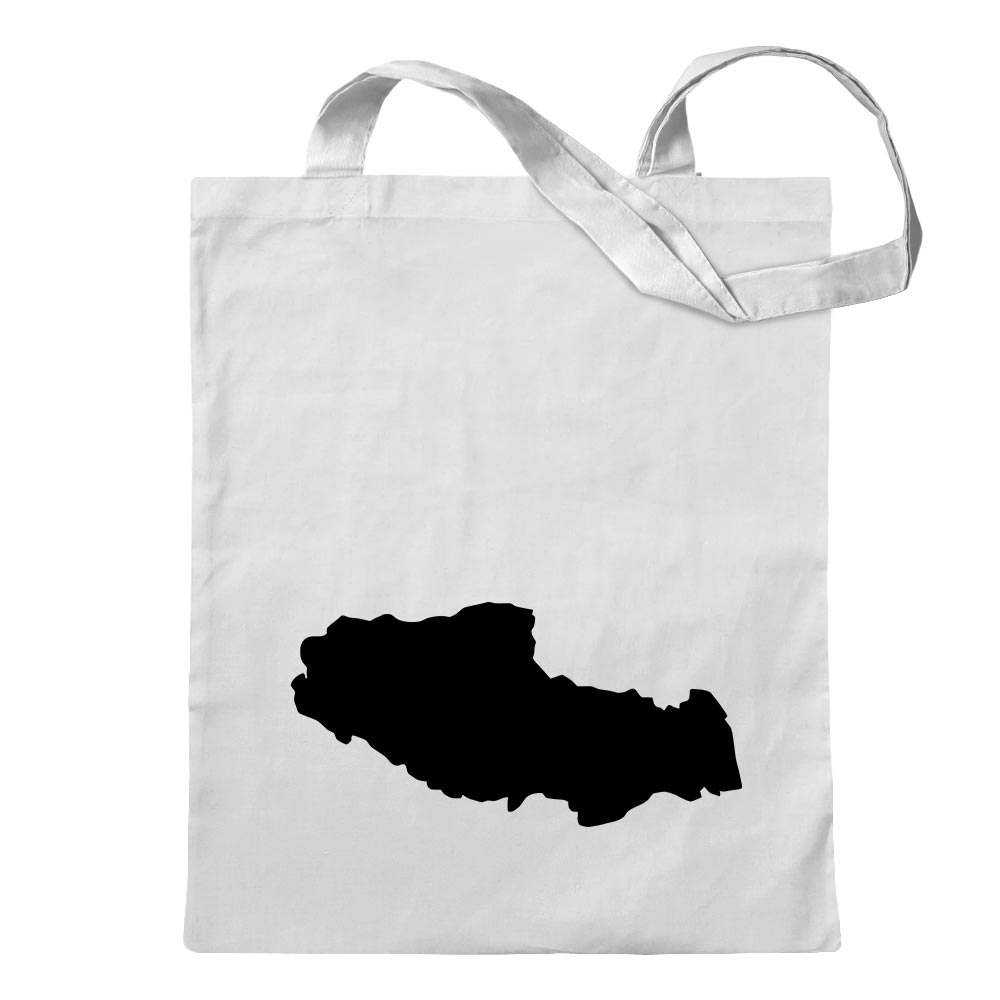 Tibet - Himalaya Outline Cotton Bag Cloth Bag Shoulder Bag Long Handle - Picture 15 of 15