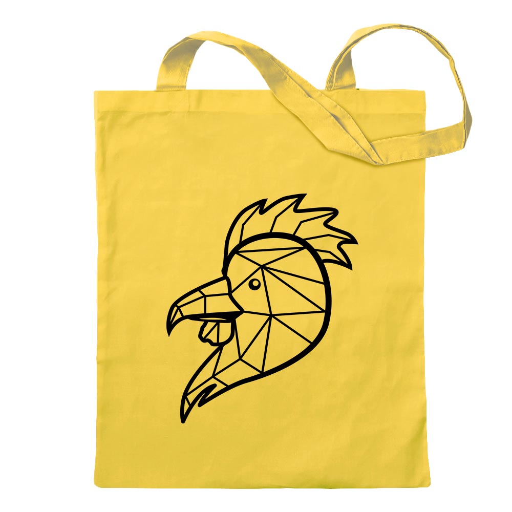 Sac À Dos En Coton Polygon Gockel Art Animal Avec Poignée Longue - Picture 15 of 91