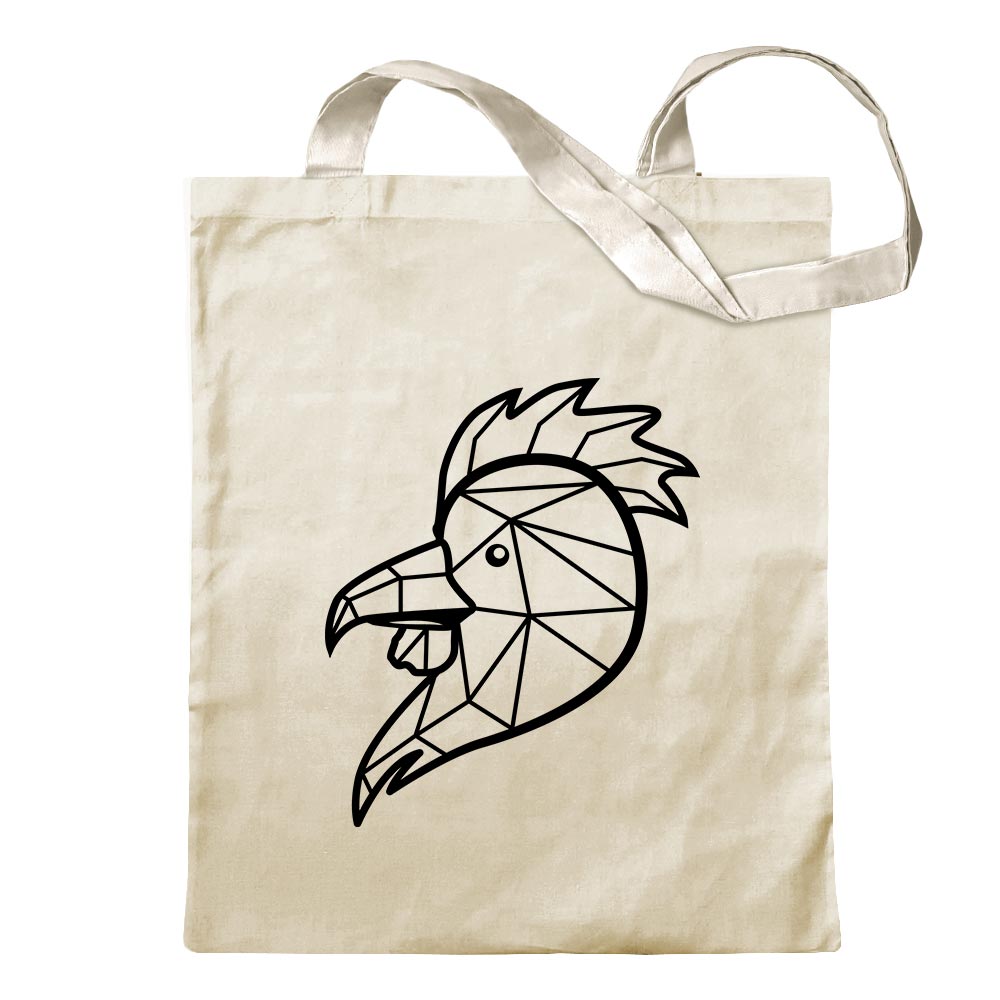 Sac À Dos En Coton Polygon Gockel Art Animal Avec Poignée Longue - Picture 43 of 91
