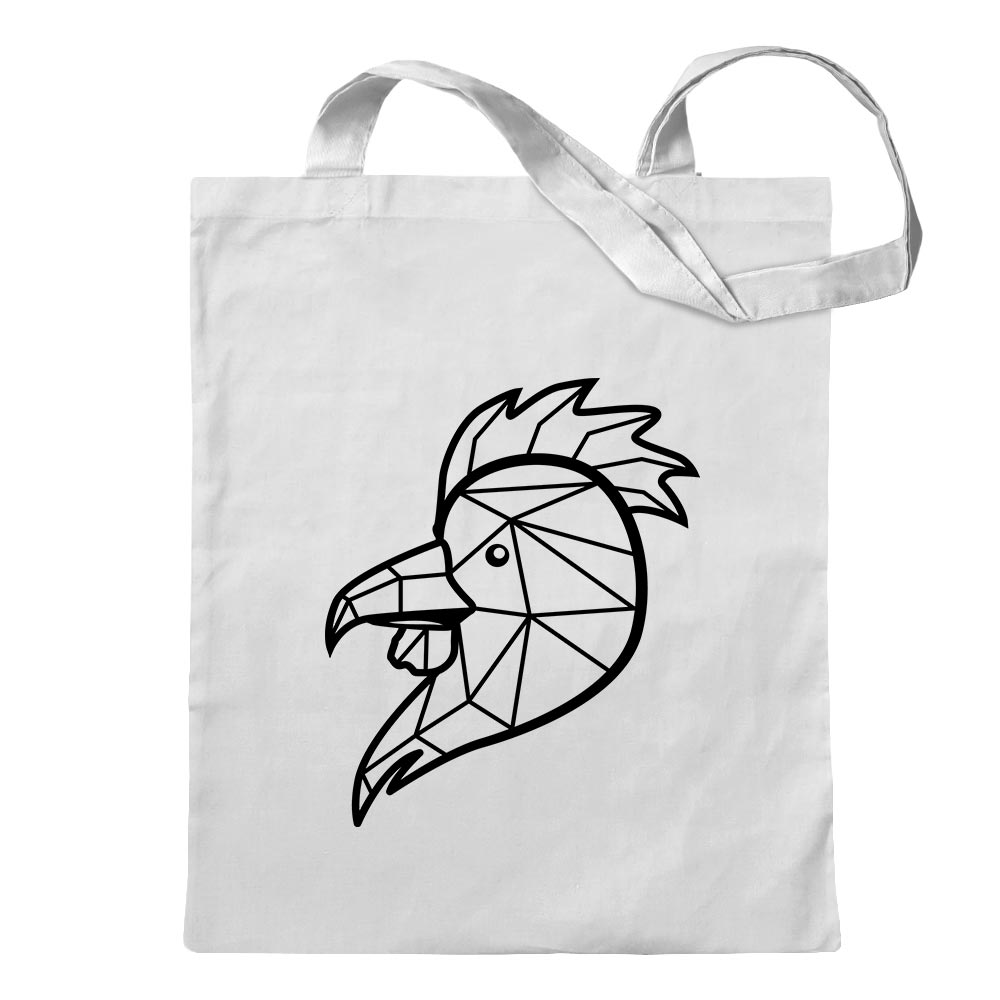 Sac À Dos En Coton Polygon Gockel Art Animal Avec Poignée Longue - Picture 85 of 91