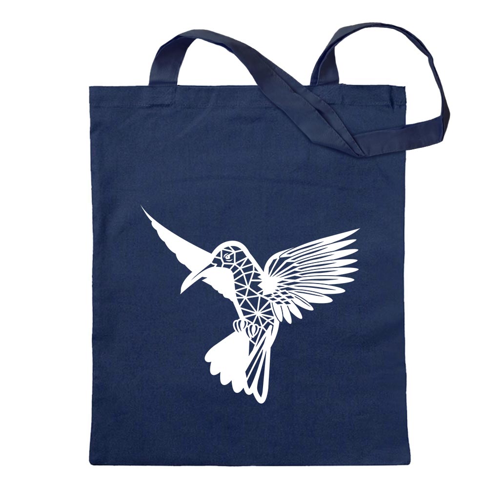 Polygon Kolibri Figur Tier Art Tragetasche Baumwolltasche Stoffbeutel langer He - Picture 8 of 91