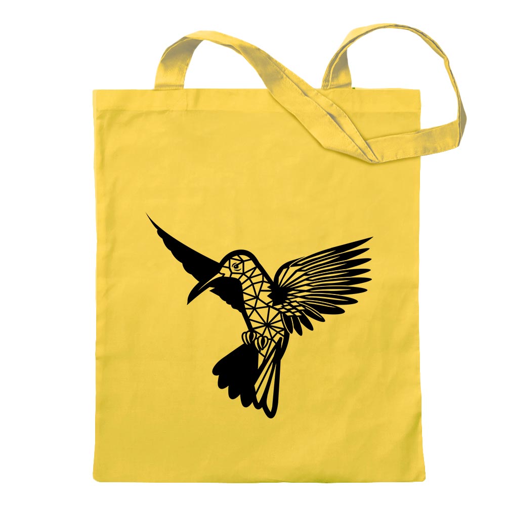 Polygon Kolibri Figur Tier Art Tragetasche Baumwolltasche Stoffbeutel langer He - Picture 15 of 91