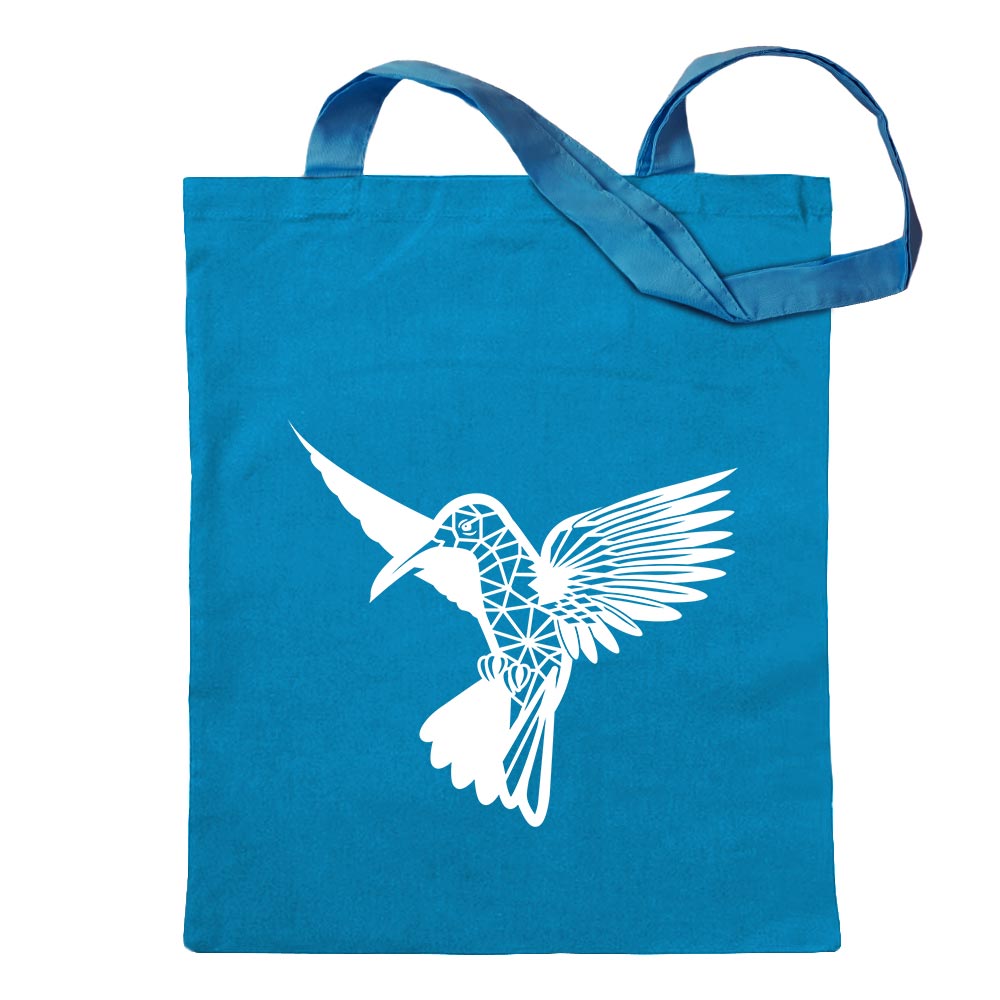 Polygon Kolibri Figur Tier Art Tragetasche Baumwolltasche Stoffbeutel langer He - Picture 22 of 91