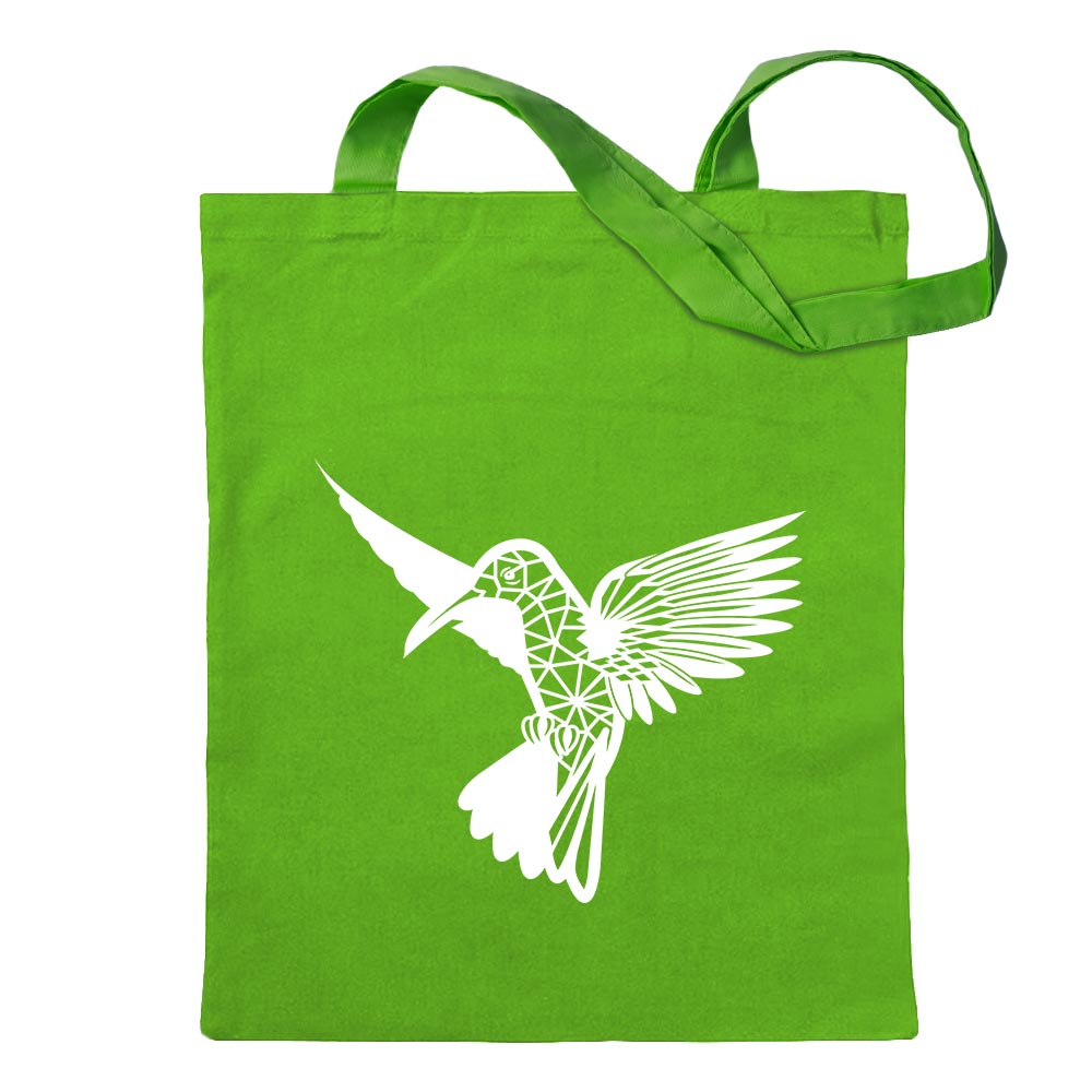 Polygon Kolibri Figur Tier Art Tragetasche Baumwolltasche Stoffbeutel langer He - Picture 29 of 91