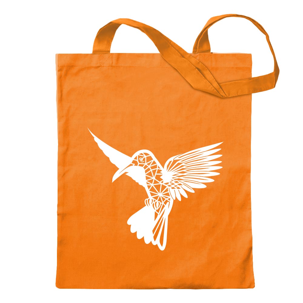 Polygon Kolibri Figur Tier Art Tragetasche Baumwolltasche Stoffbeutel langer He - Picture 36 of 91