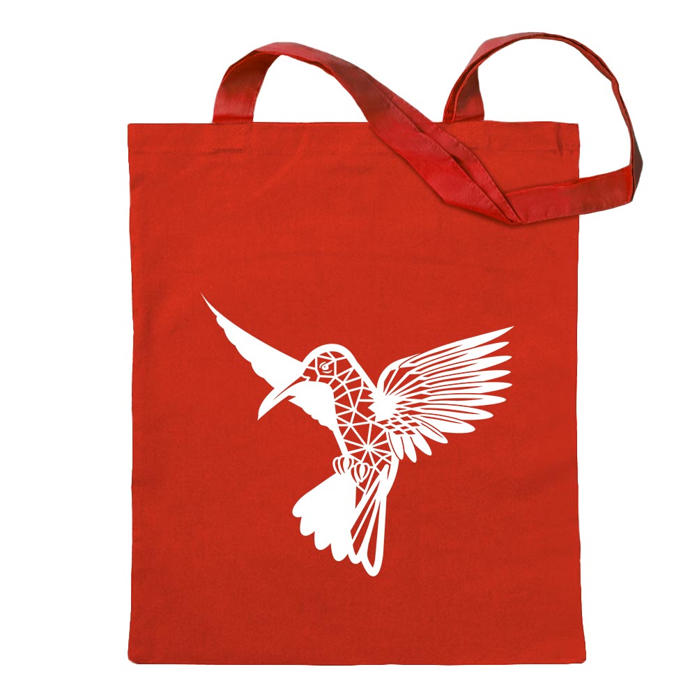 Polygon Kolibri Figur Tier Art Tragetasche Baumwolltasche Stoffbeutel langer He - Picture 50 of 91