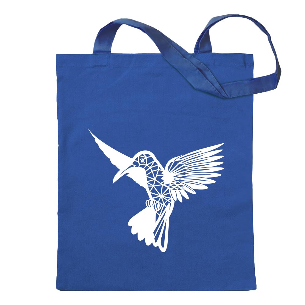 Polygon Kolibri Figur Tier Art Tragetasche Baumwolltasche Stoffbeutel langer He - Picture 57 of 91