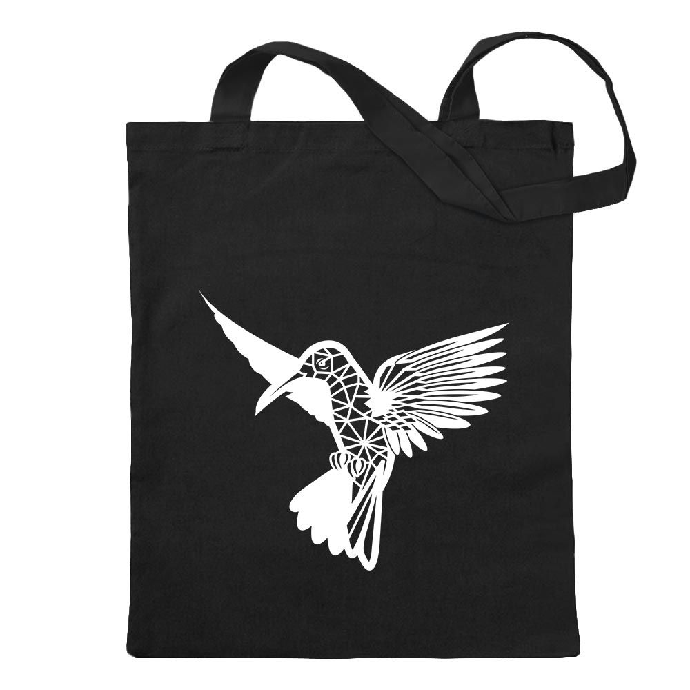 Polygon Kolibri Figur Tier Art Tragetasche Baumwolltasche Stoffbeutel langer He - Picture 64 of 91