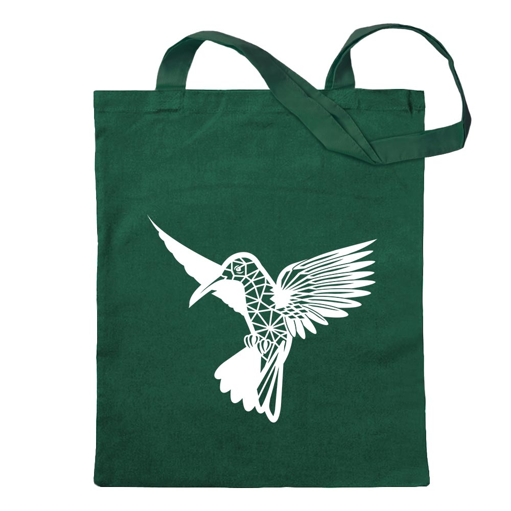 Polygon Kolibri Figur Tier Art Tragetasche Baumwolltasche Stoffbeutel langer He - Picture 78 of 91