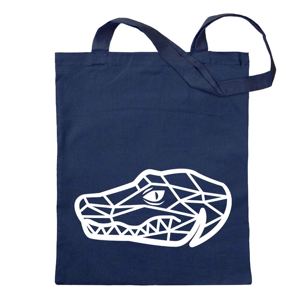 Sac À Dos Polygon En Tissu Avec Longs Poignées Krokodil Alligator - Picture 8 of 91